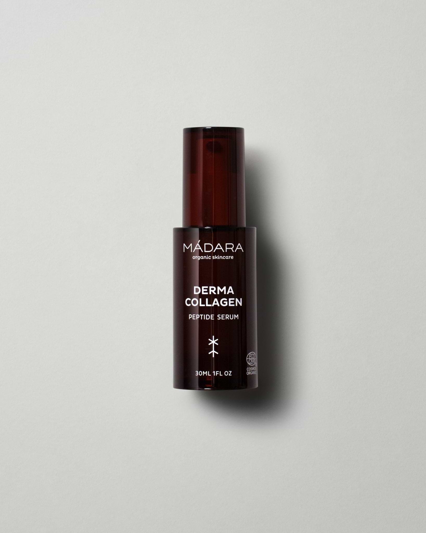 MÁDARA Organic Skincare derma collagen peptides serum A3061 serum product photo on plain background.