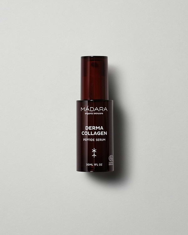MÁDARA Organic Skincare derma collagen peptides serum A3061 serum product photo on plain background.