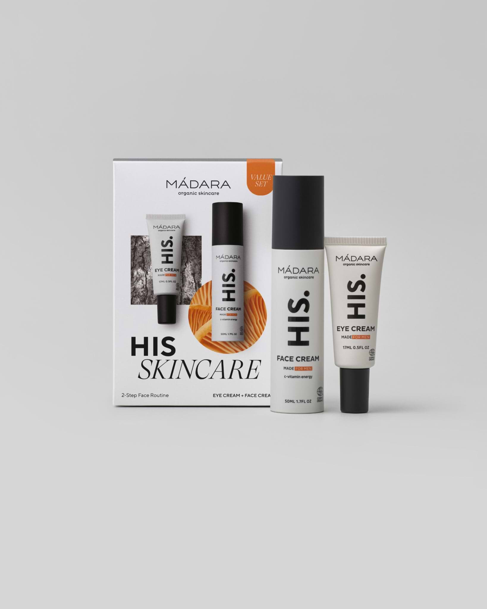 HIS Skincare 2-Step Skincare Routine Set | MÁDARA