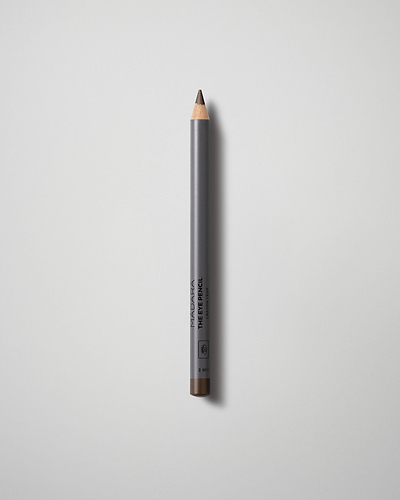 MÁDARA Organic Skincare the eye pencil brown A6882 eye contour care product photo on plain background.