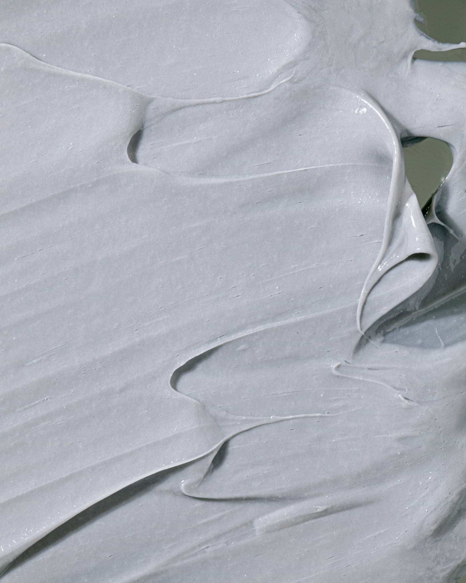 Texture close-up of MÁDARA Organic Skincare aha peel mask A2105 face mask �swatch demonstrates consistency and finish.