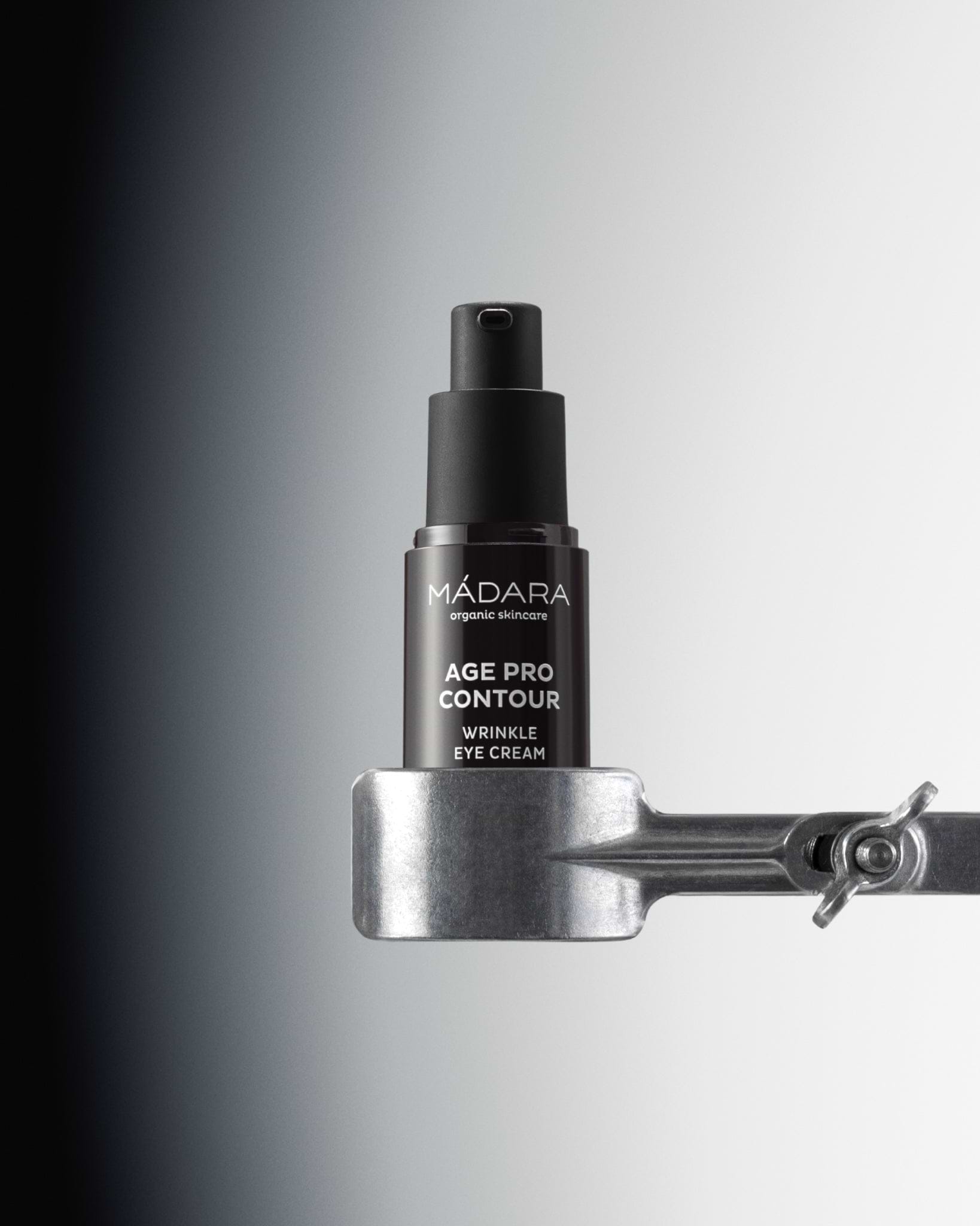 MÁDARA Organic Skincare birch water eye cream A3343 face cream product photo on plain background.