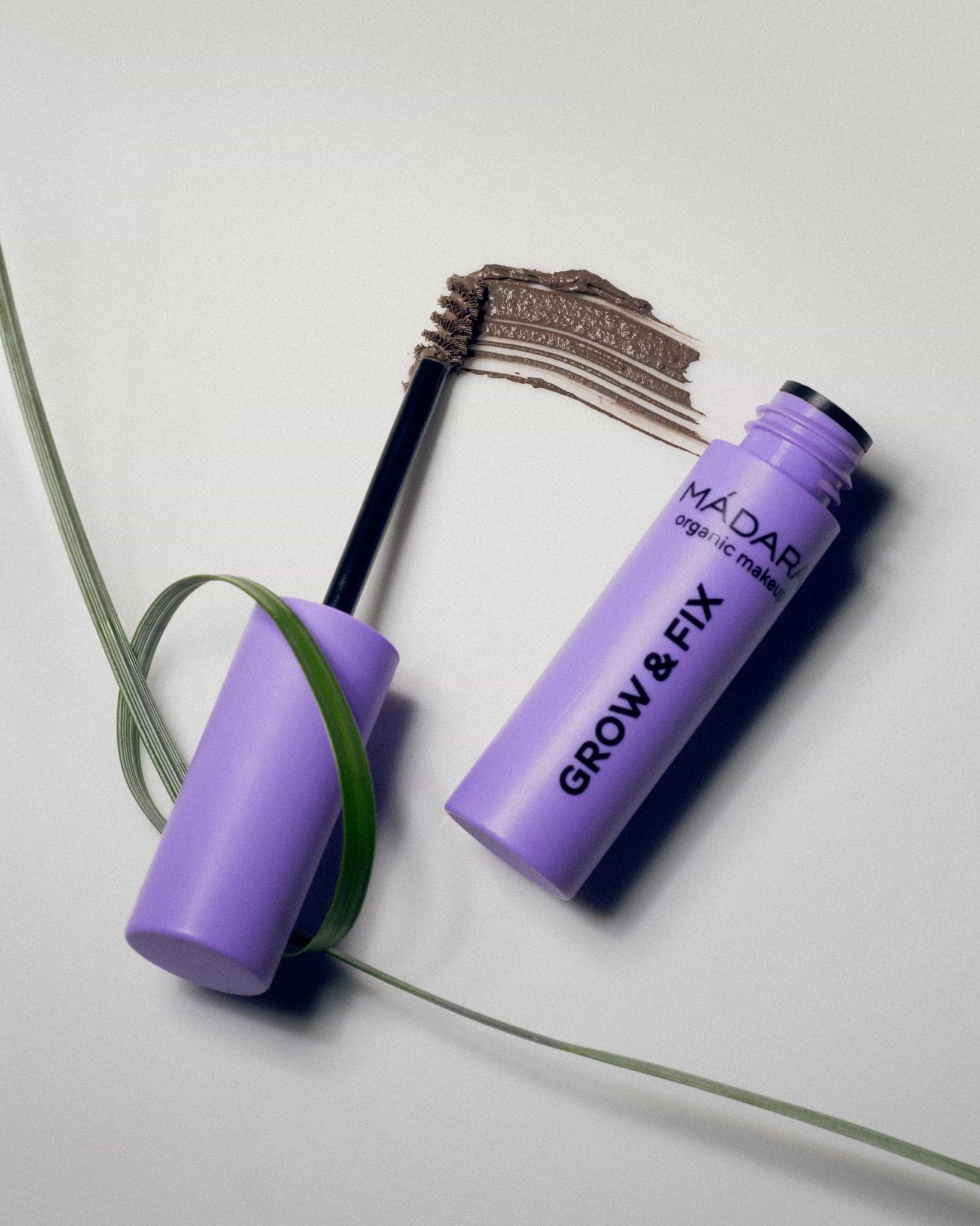 MÁDARA Organic Skincare grow and fix brow booster ash brown A6704 product photo on plain background.