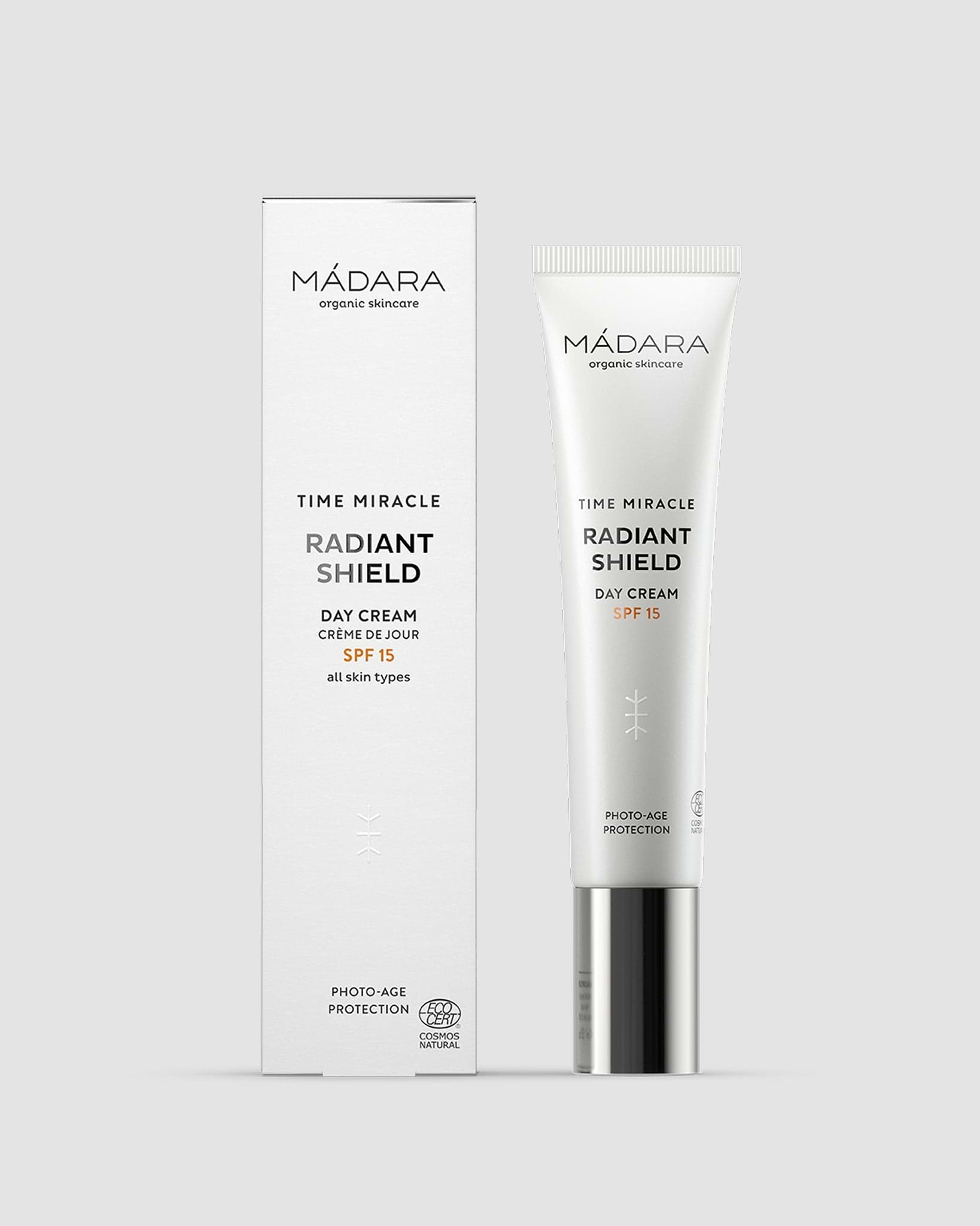 Radiant Shield -heleyttävä päivävoide SPF15 | MÁDARA