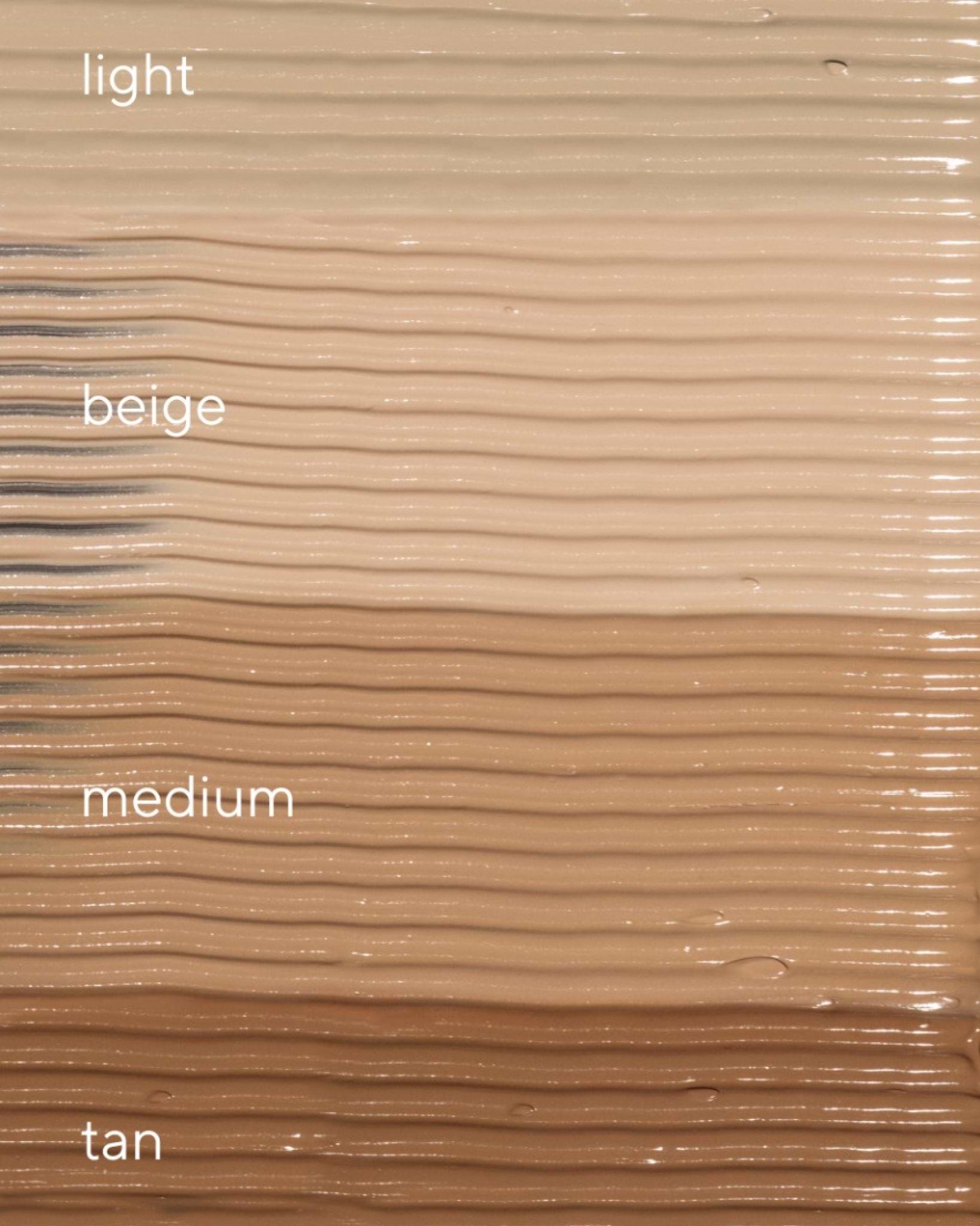MÁDARA Organic Skincare cc cream shade palette A3411 face cream product photo on plain background.