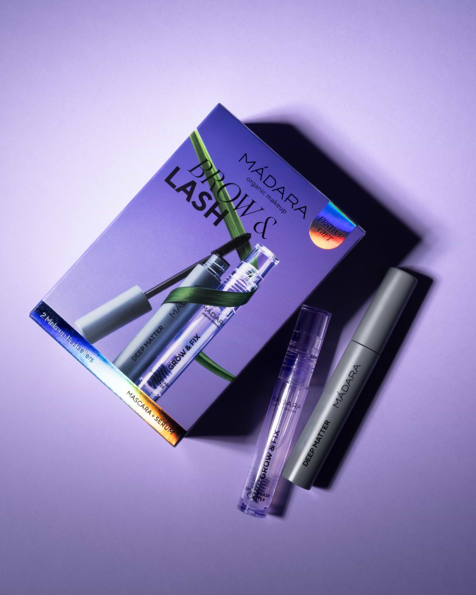 MÁDARA Organic Skincare brow lash festive gift A0033 product photo on plain background.