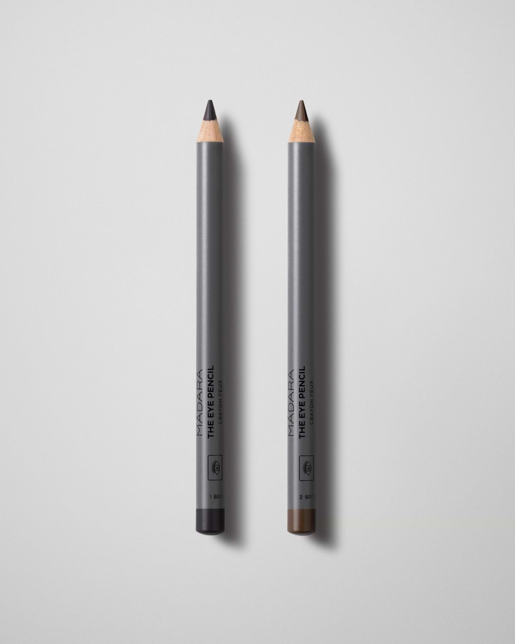 MÁDARA Organic Skincare the eye pencil shades A6882 eye contour care product photo on plain background.