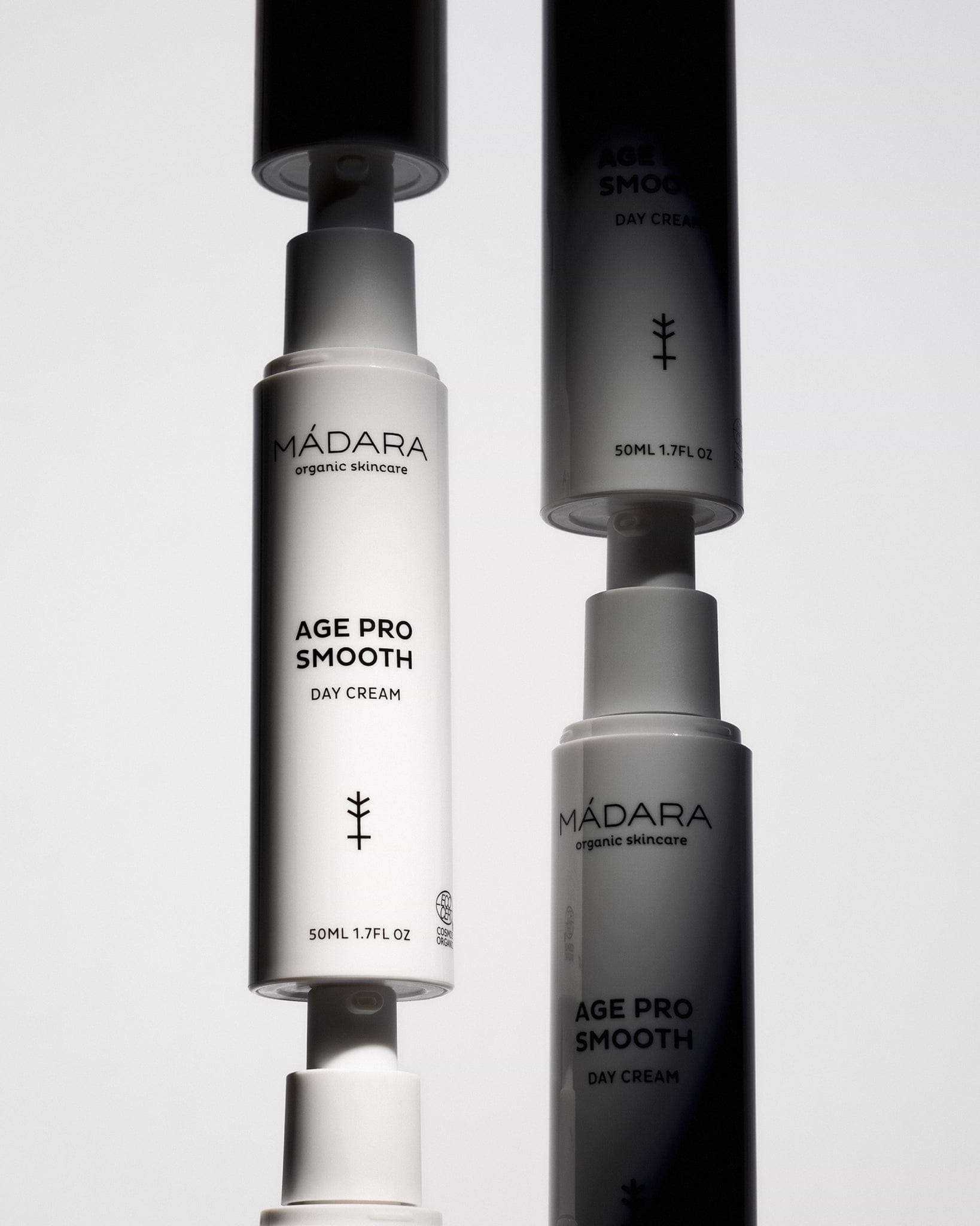 MÁDARA Organic Skincare organic day cream A3330 face cream product photo on plain background.