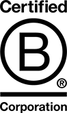 b corp logo black