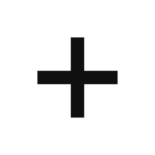 Black plus sign on a transaprent background