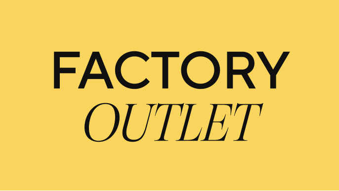 factory outlet category banner promotional image
