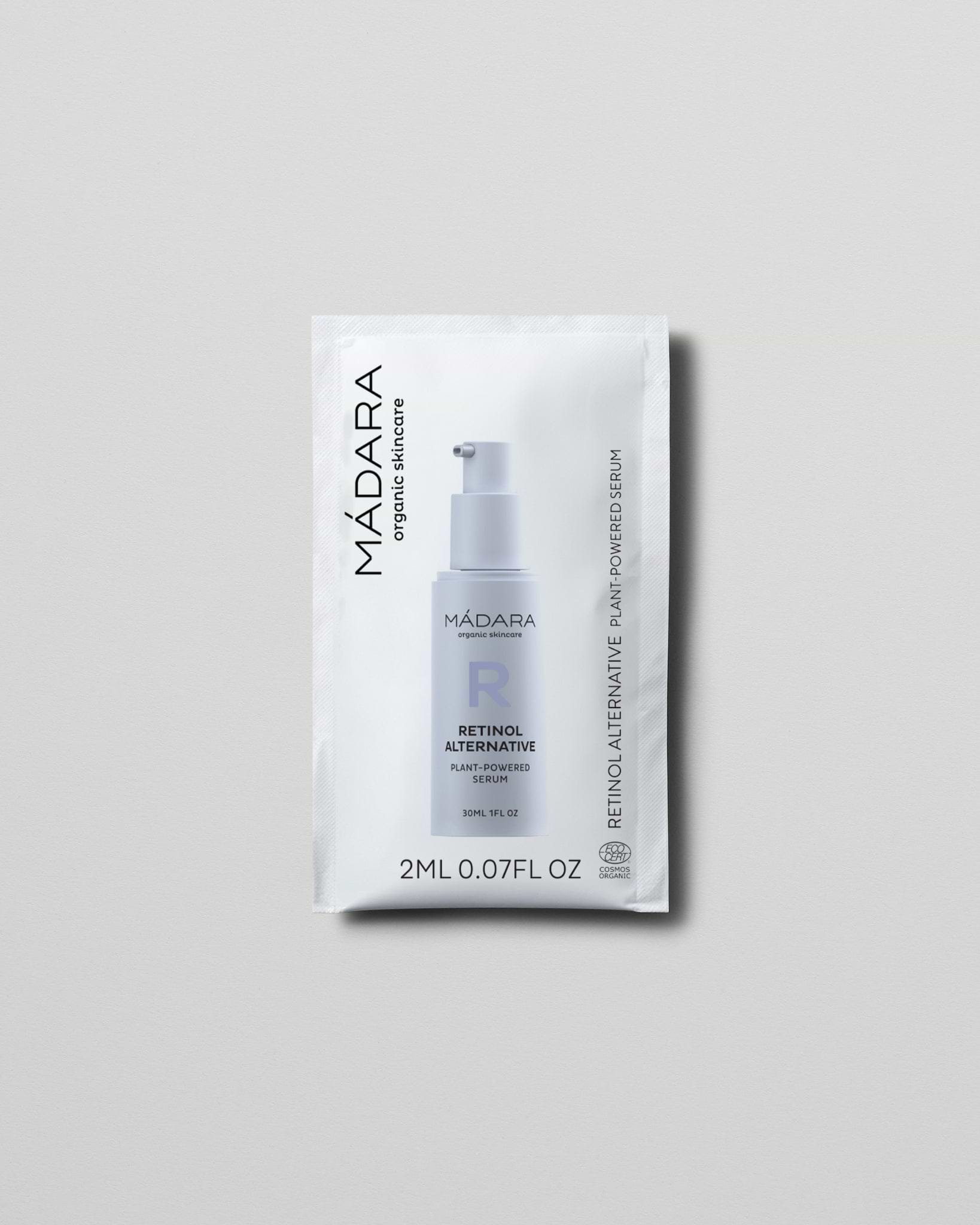 MÁDARA Organic Skincare plant powered serum 2ml SC3185 2 serum product photo on plain background.