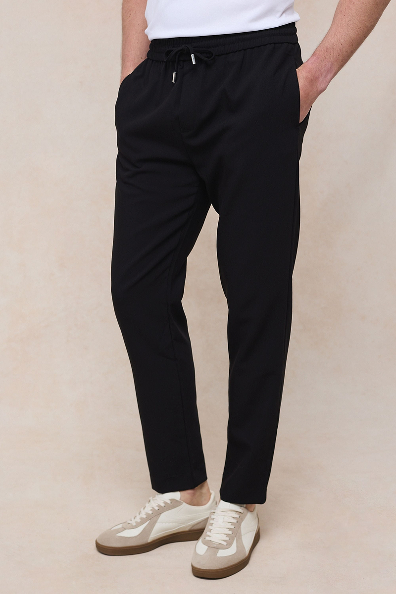 Emilio Everyday Tapered Broek - Zwart