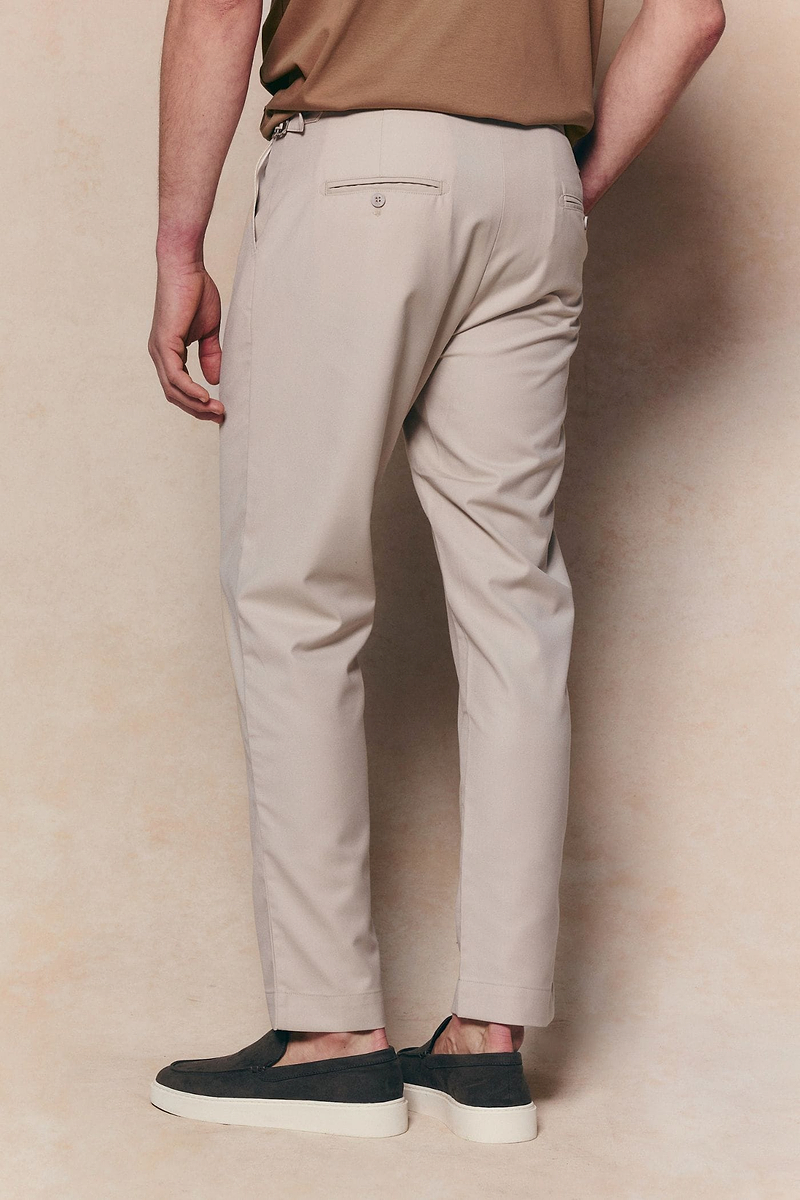 Jasper getailleerde broek - beige