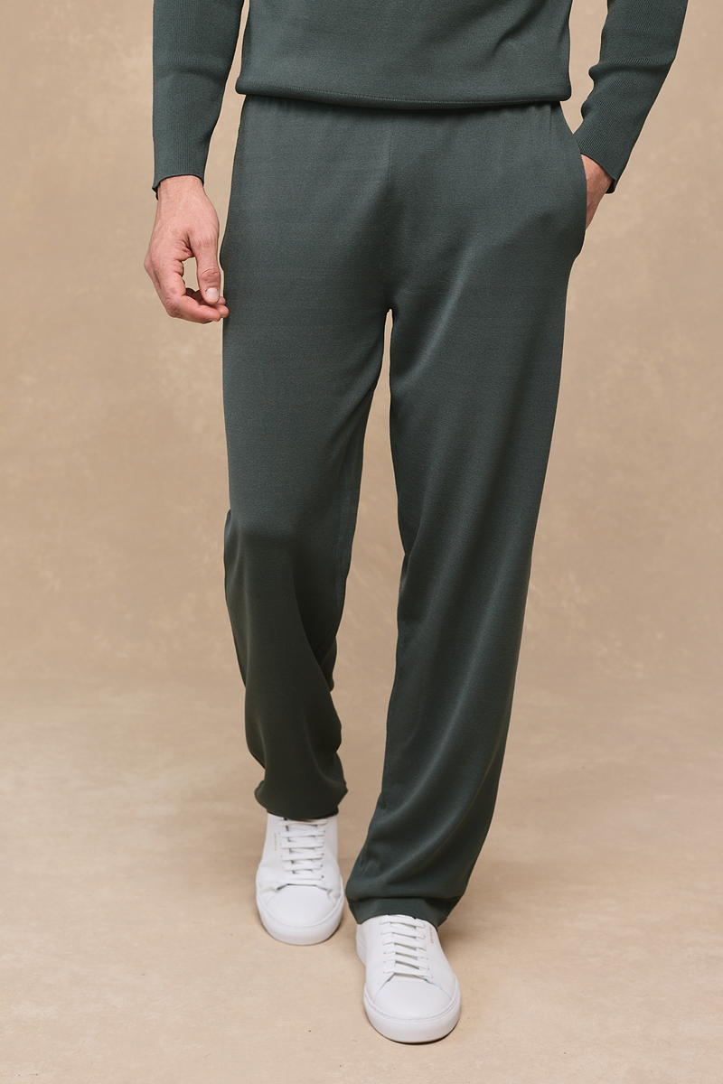 Viggo Jersey Knit Trouser - Sage