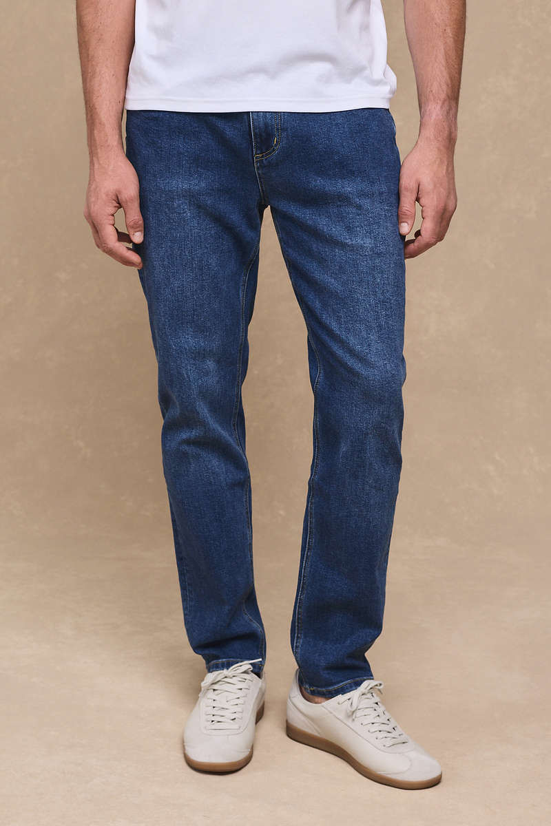 Marco Washed Jean - Mid Wash Indigo