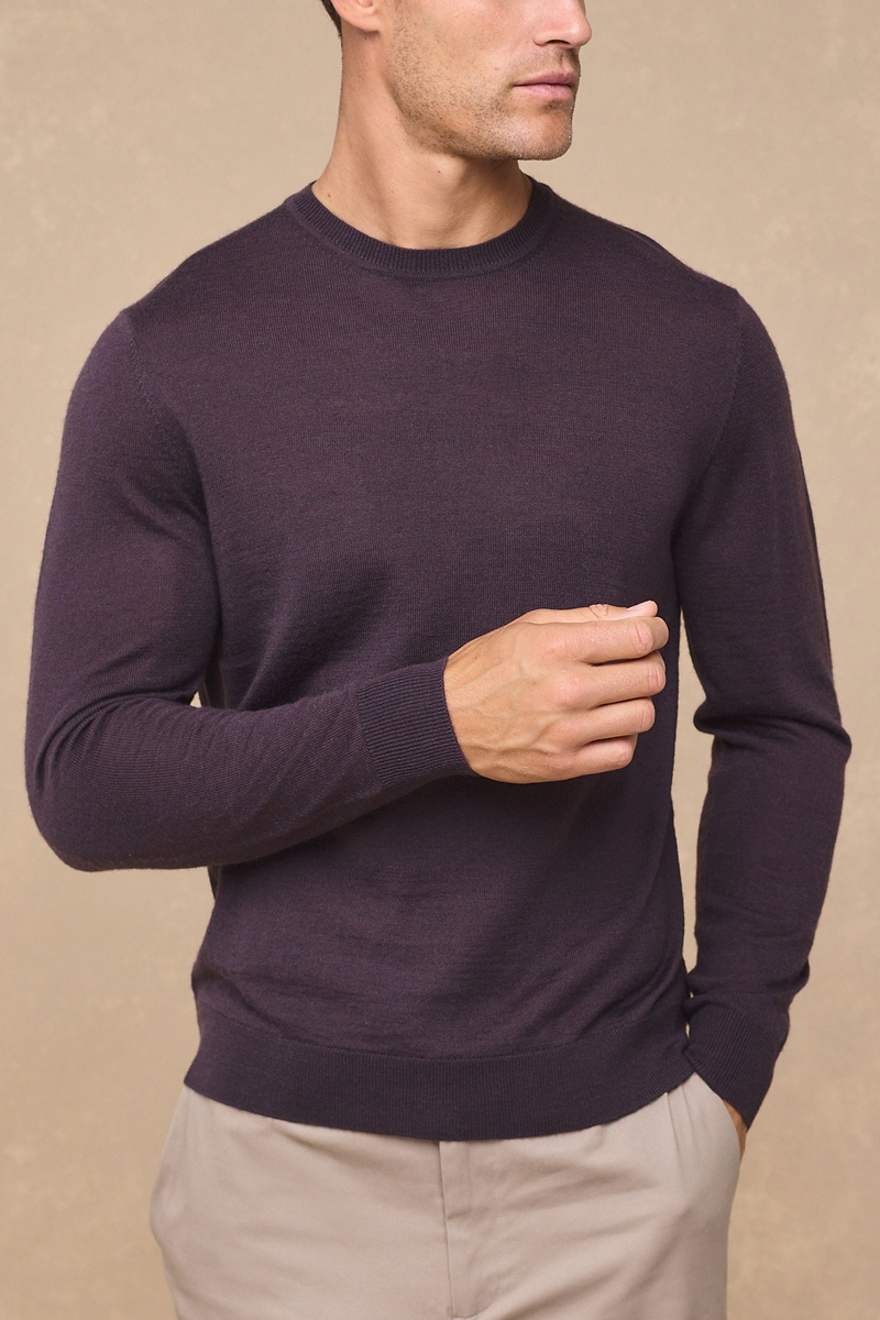 Rio Crew Neck Long Sleeve - Mauve
