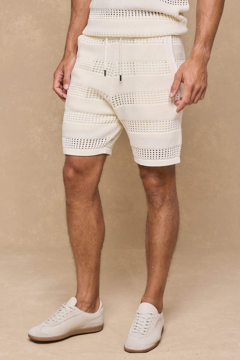 Frattina Crochet Short - Ecru