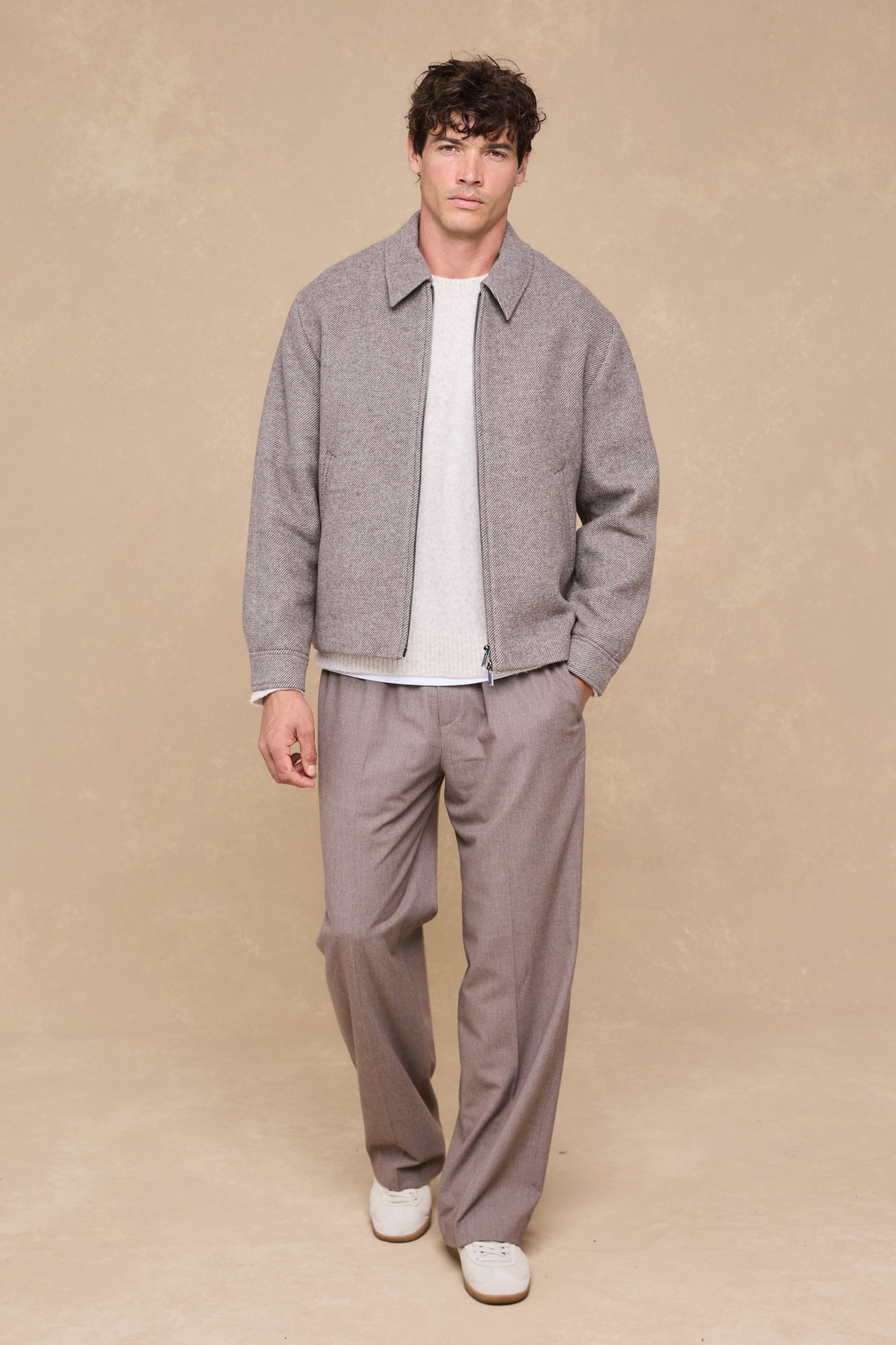 Alessio Blouson Jacket - Brown