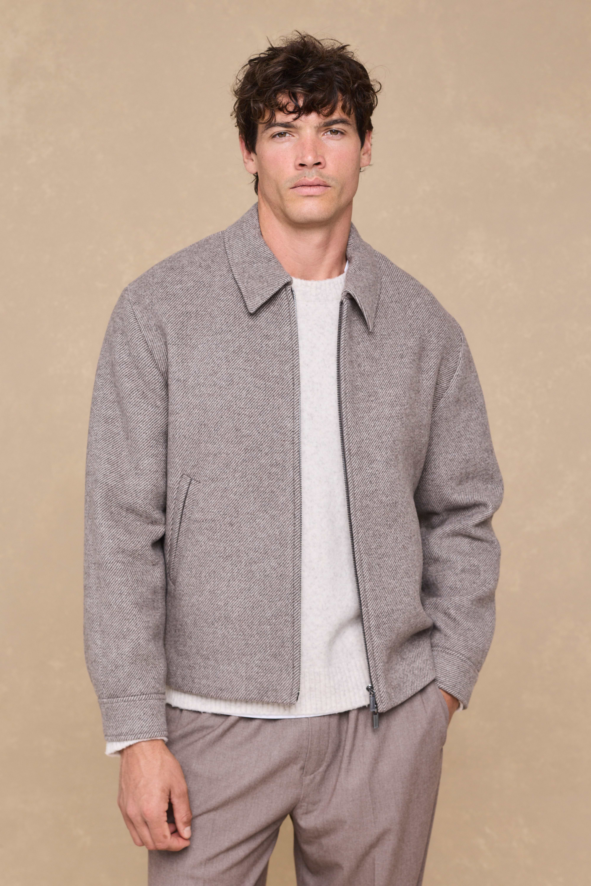 Alessio Blouson Jacket - Brown