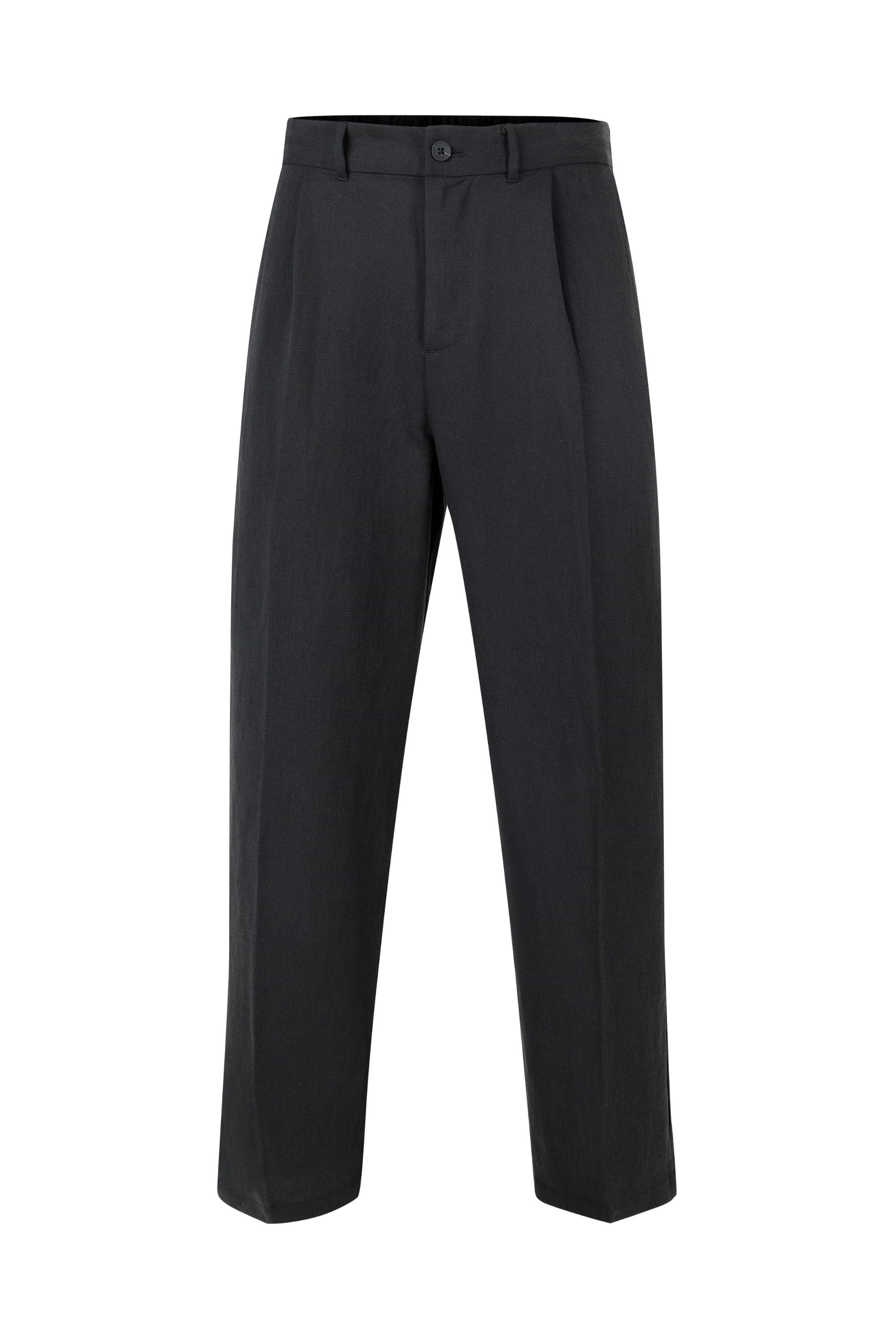 Helio Pleated Relaxed Trouser - Black