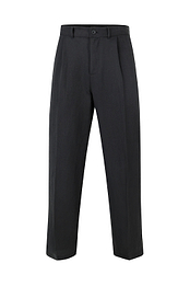 Helio Pleated Relaxed Trouser - Black