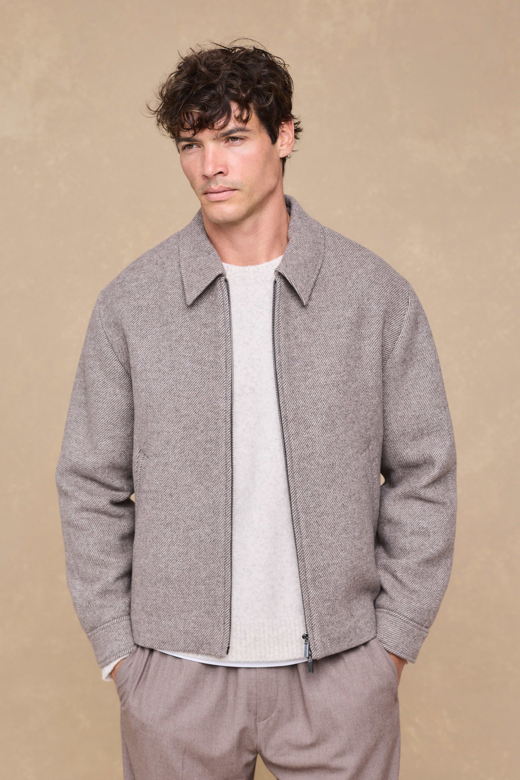 Alessio Blouson Jacket - Brown
