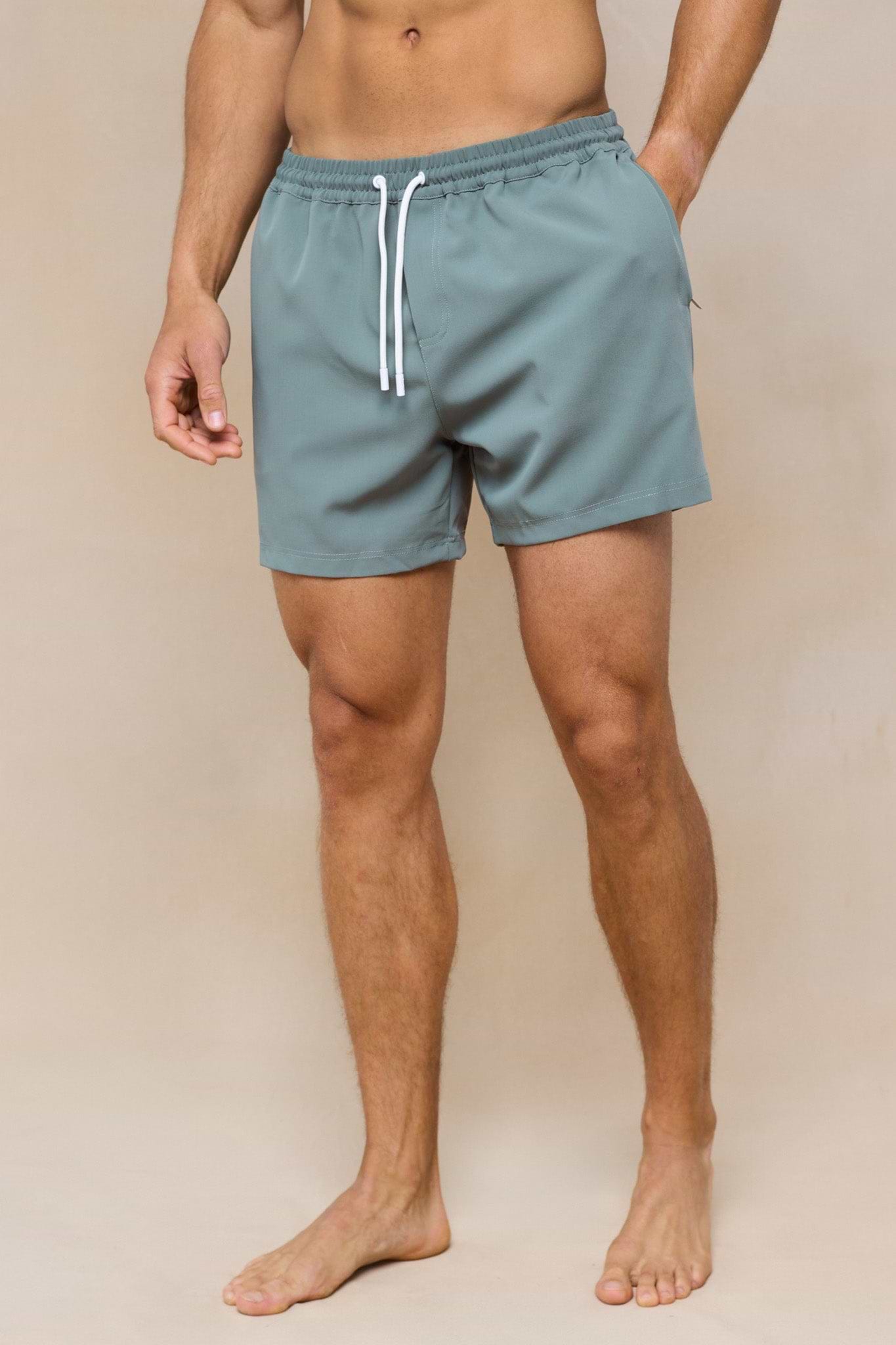 Spiga Badeshorts - Salbeigrün