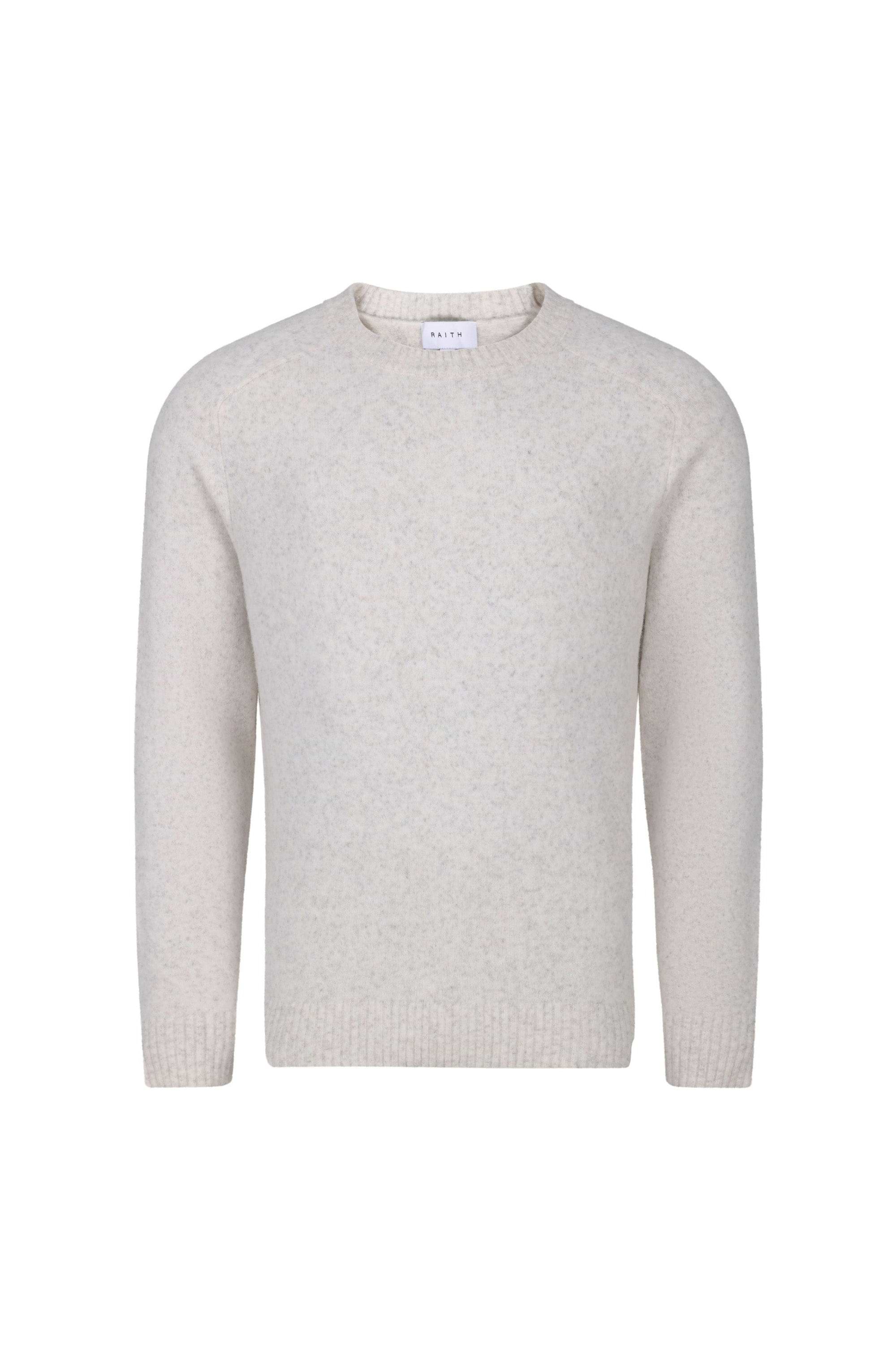 Mikkel Speckled Crew Neck Jumper - Oatmeal