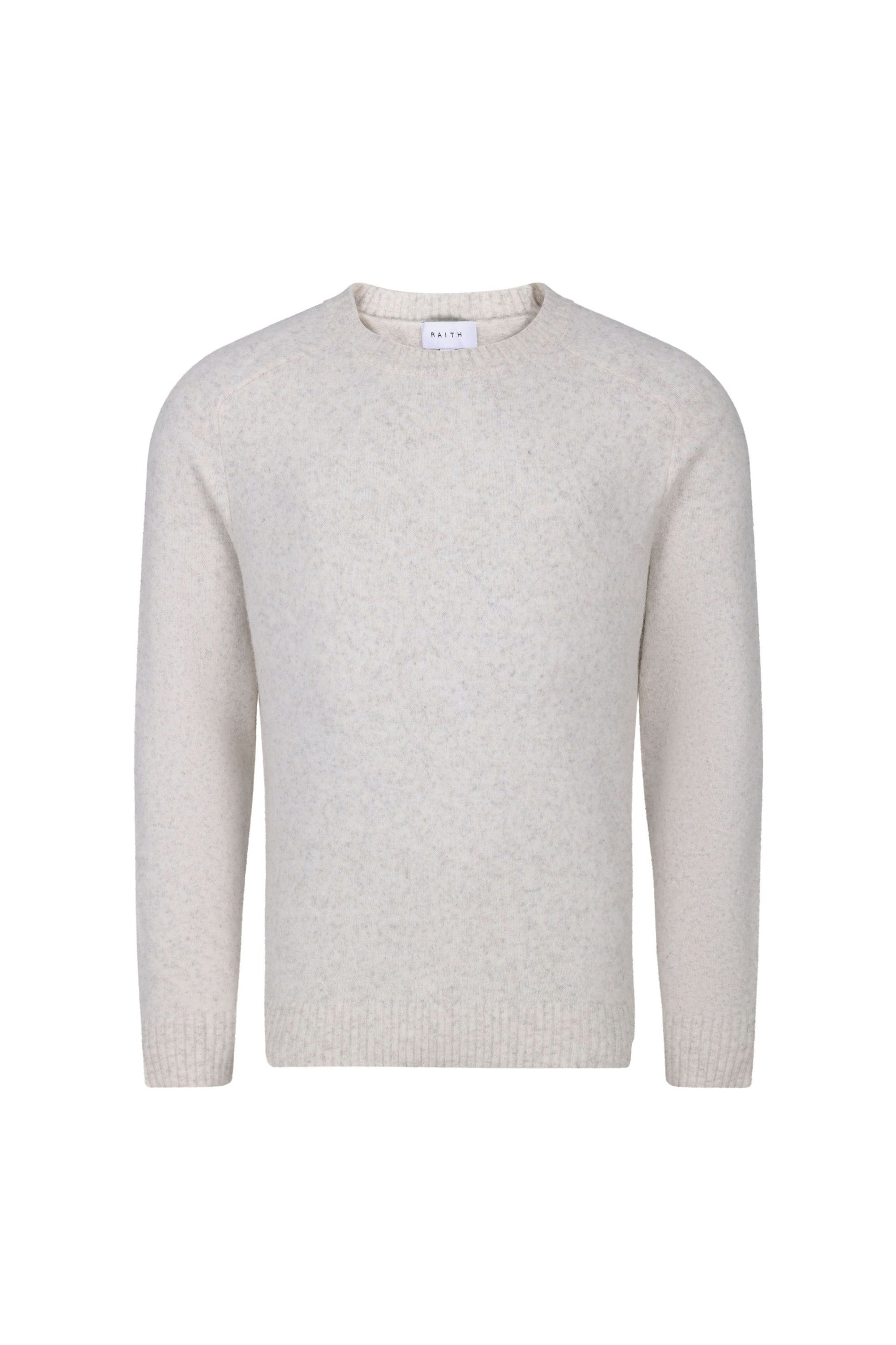 Mikkel Speckled Crew Neck Jumper - Oatmeal