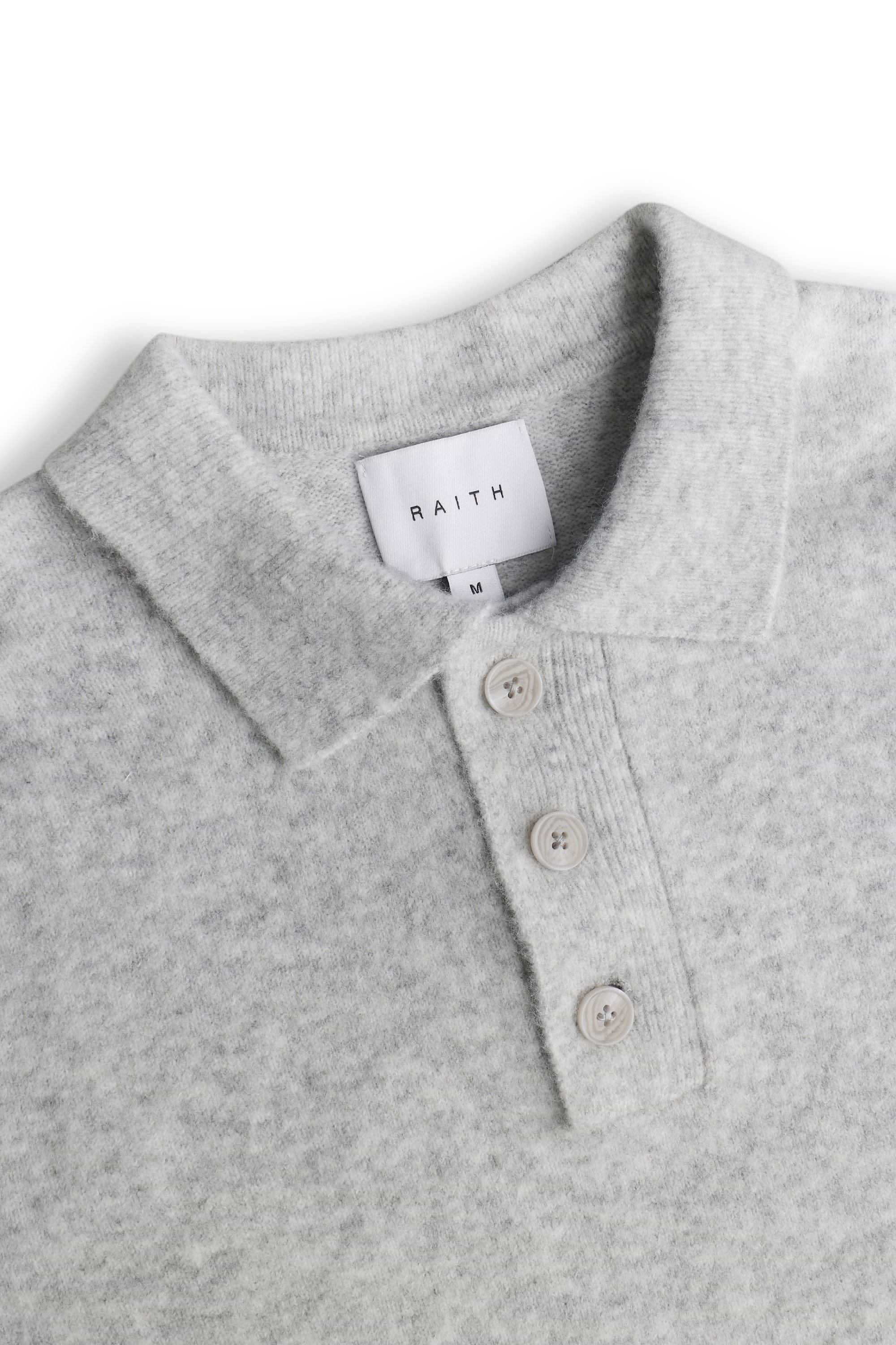 Otto Long Sleeve Polo - Grey Marl