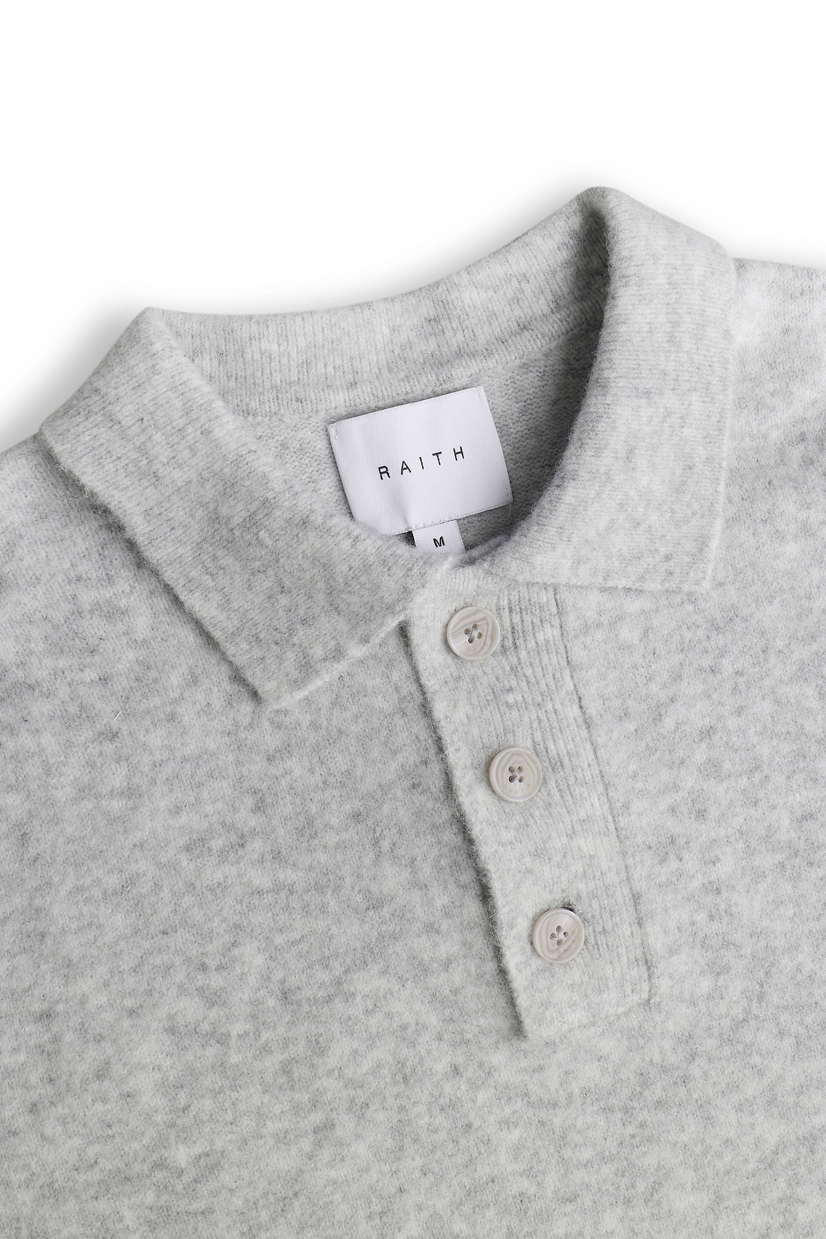 Otto Long Sleeve Polo - Grey Marl
