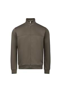 Luxe Zip Through Jacket - Burnt Olive