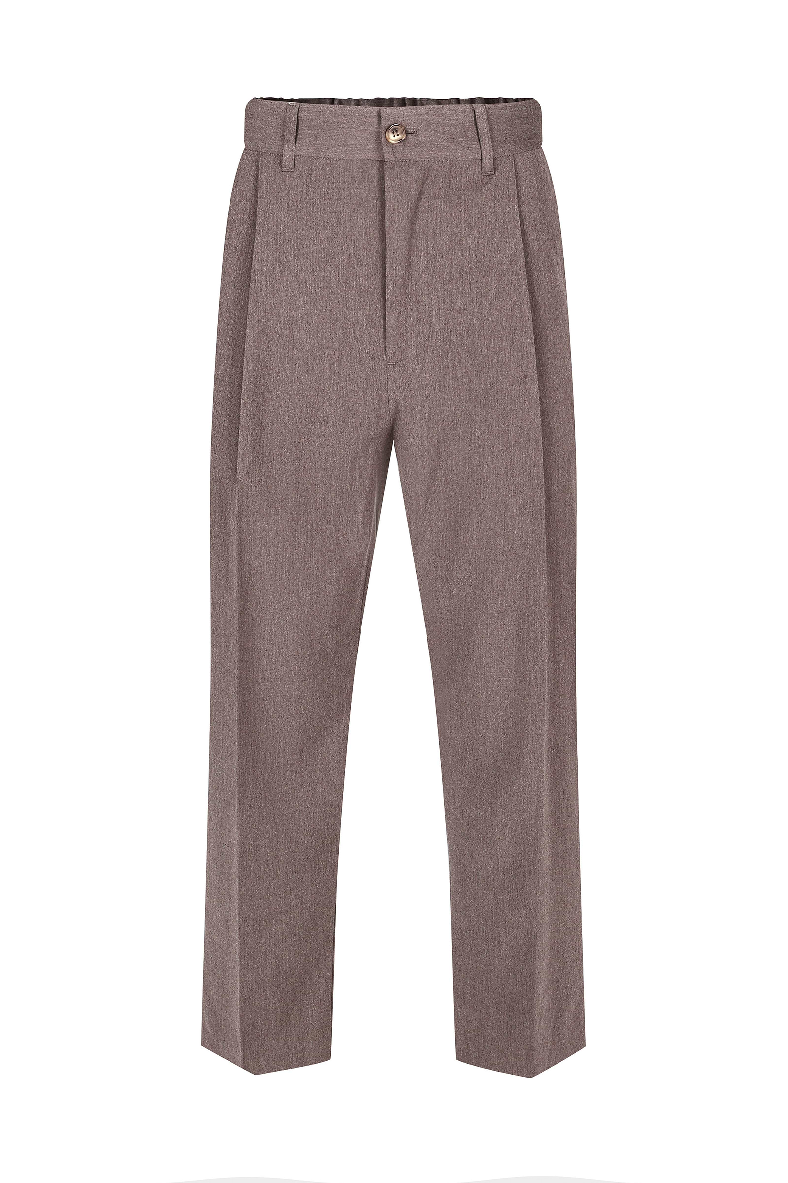 Romeo Tailored Trouser - Taupe Marl