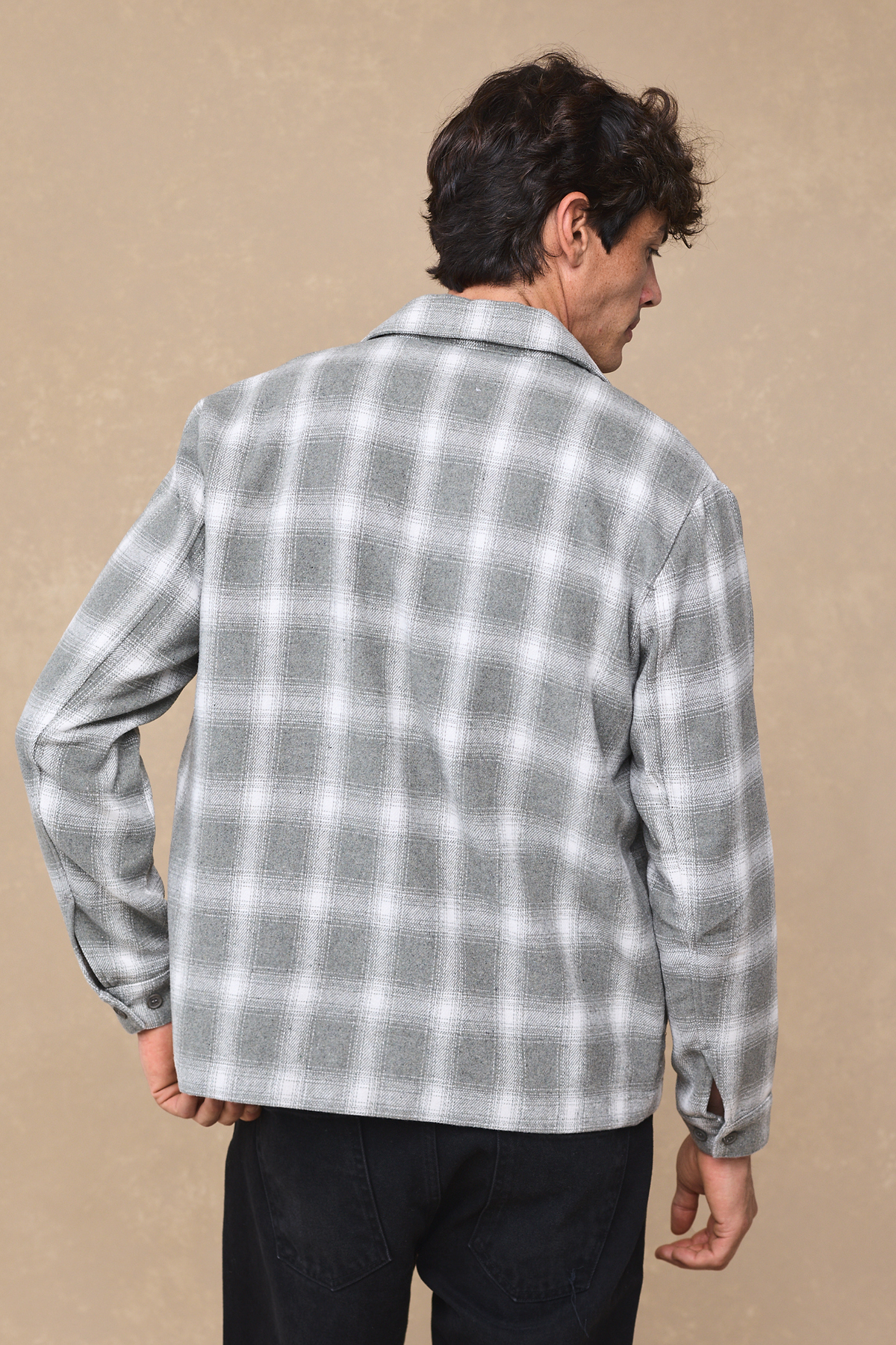 Vienna Checked Overshirt - Sage/Ivory