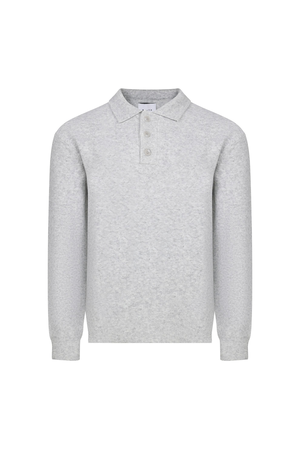 Otto Long Sleeve Polo - Grey Marl