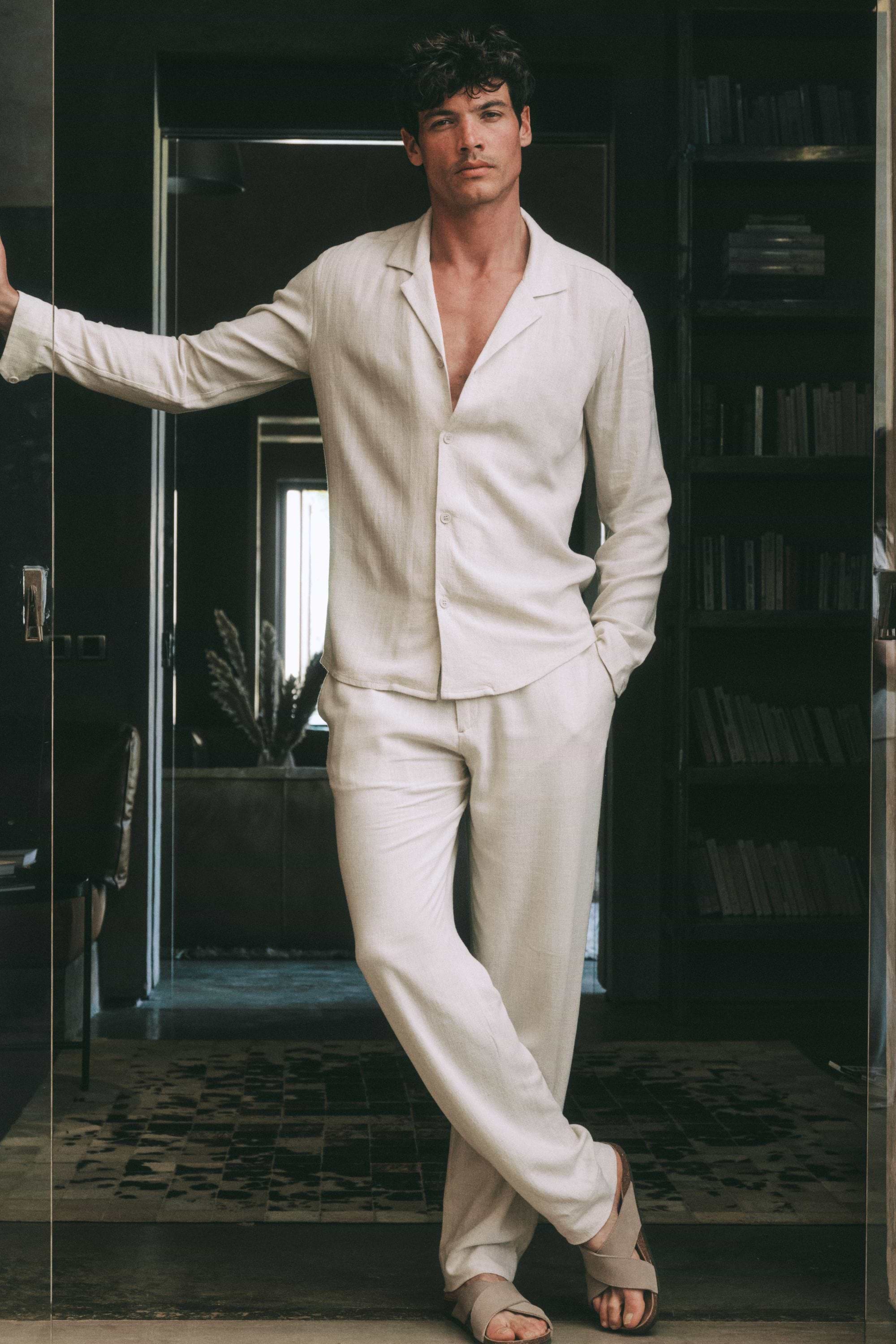 Cami Linen Shirt - Oatmeal