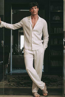 Cami Linen Shirt - Oatmeal