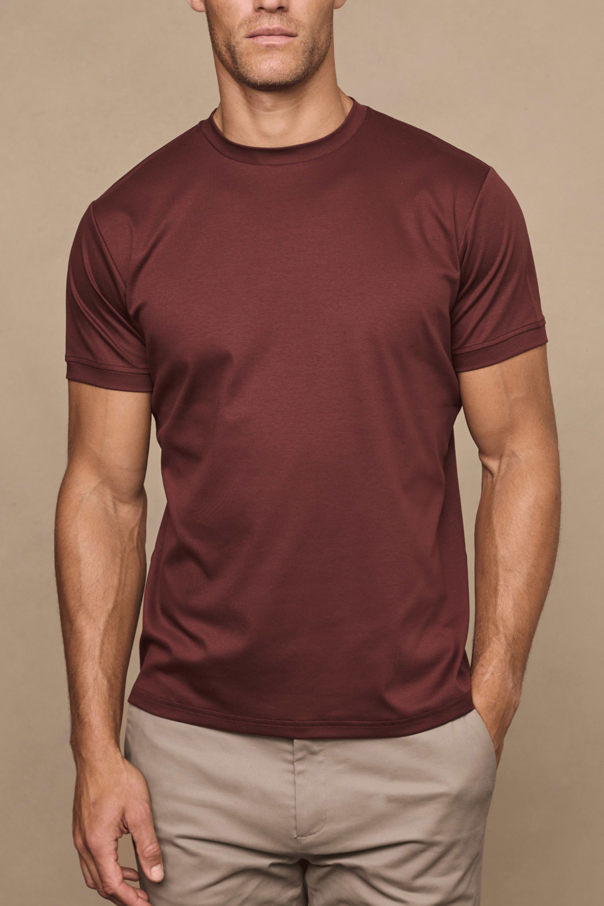 Luxe Mercerised T-Shirt - Rust