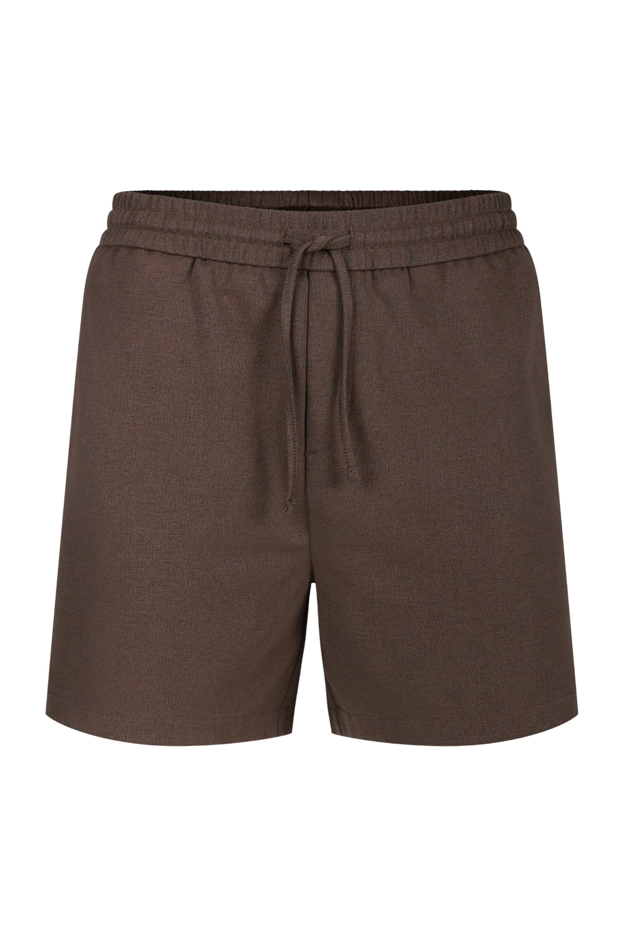 Tomas Elasticated Waist Short - Dark Brown