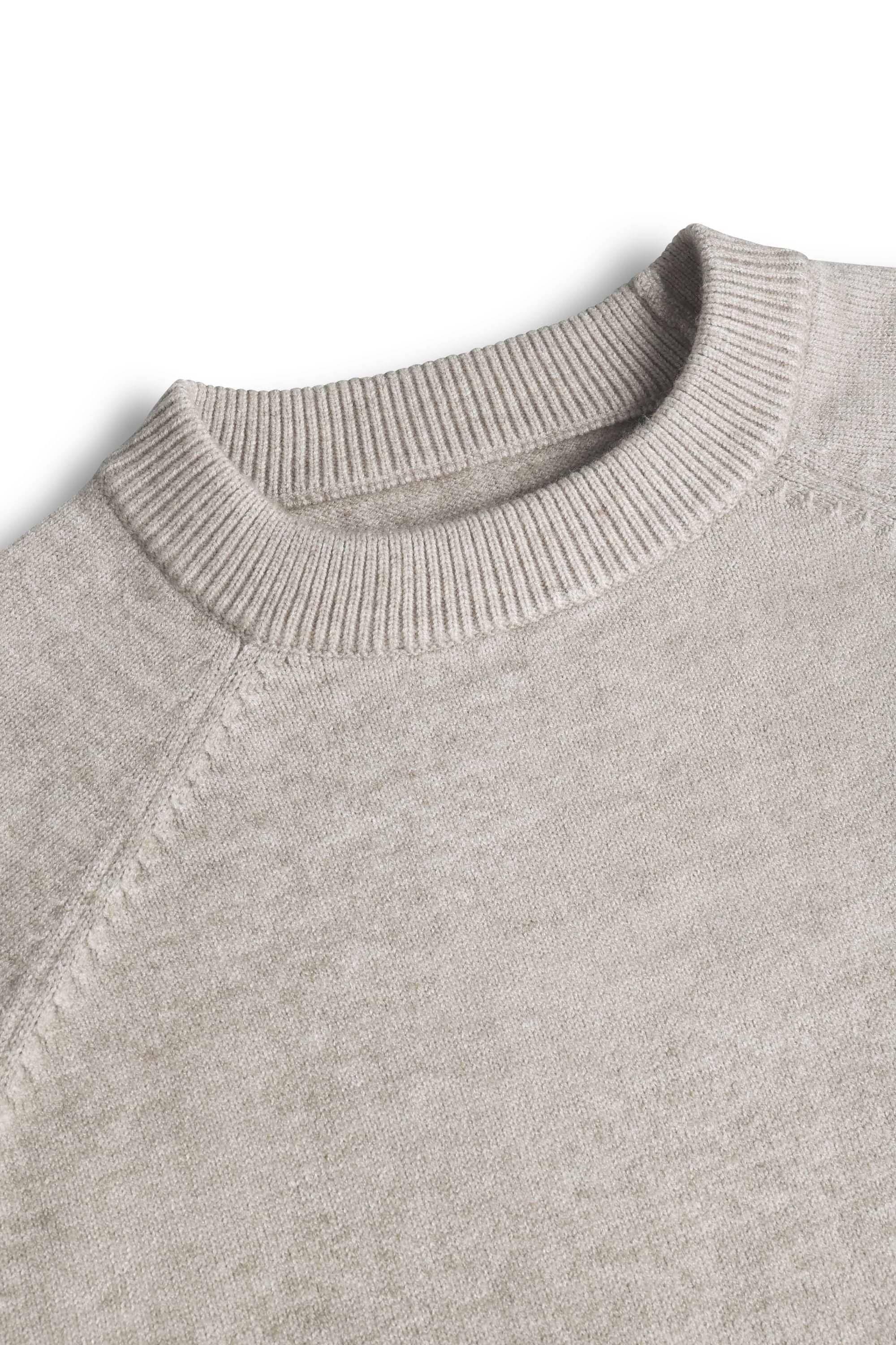 Lando Strickpullover mit Rundhalsausschnitt - Haferflocken