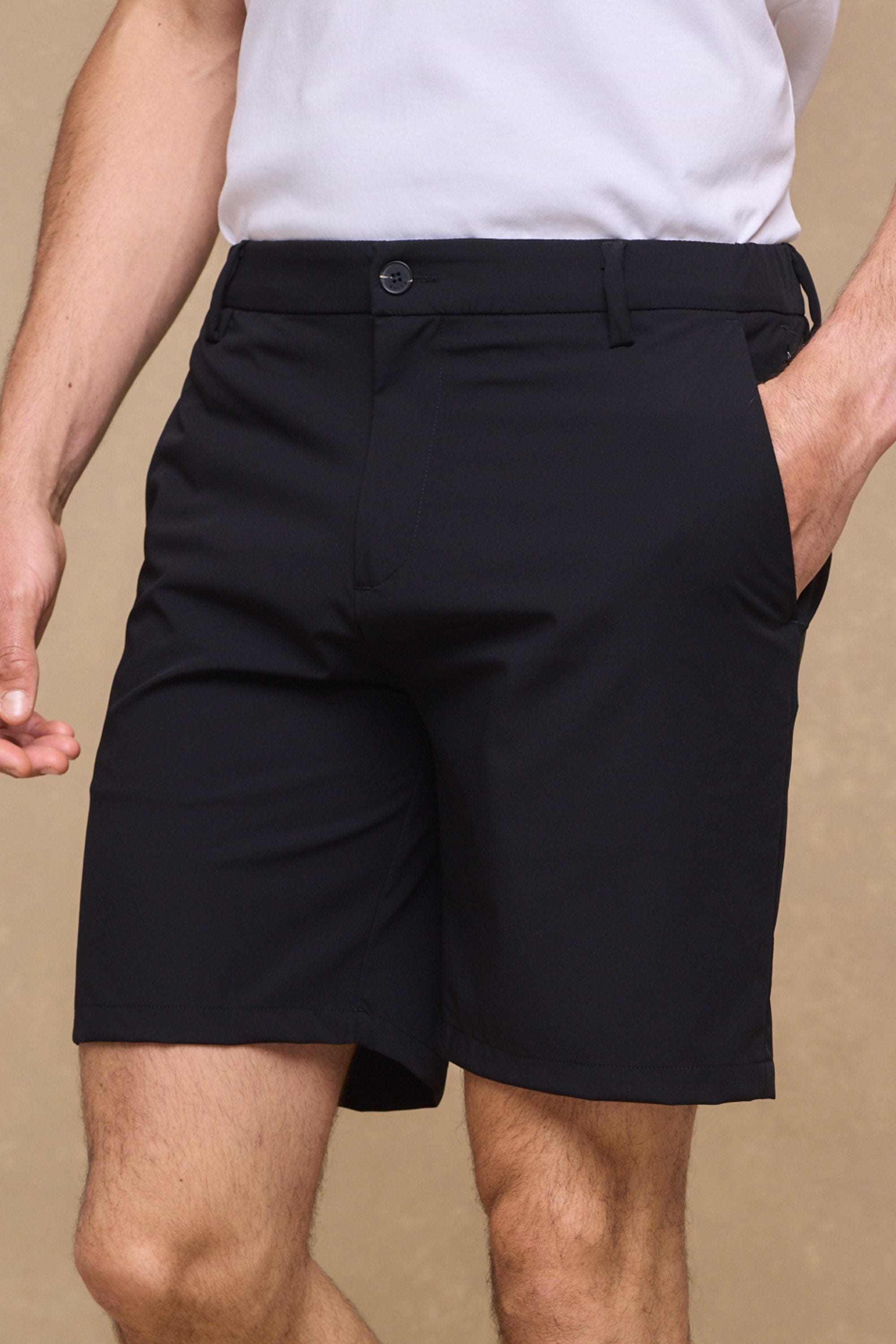 Luiz Hybrid Short - Black