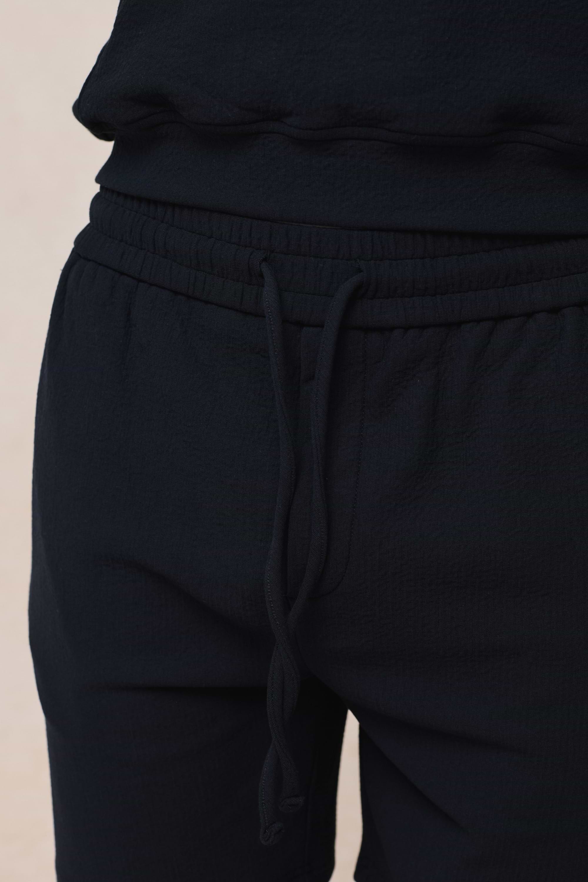 Zarco Crinkled Jersey Short - Navy
