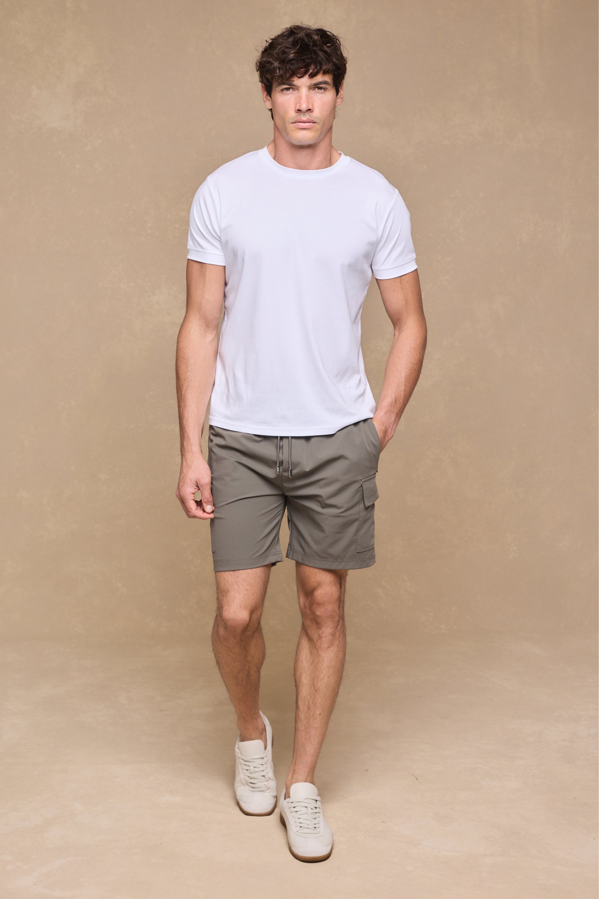 Milo Cargo Tech Shorts - Khaki