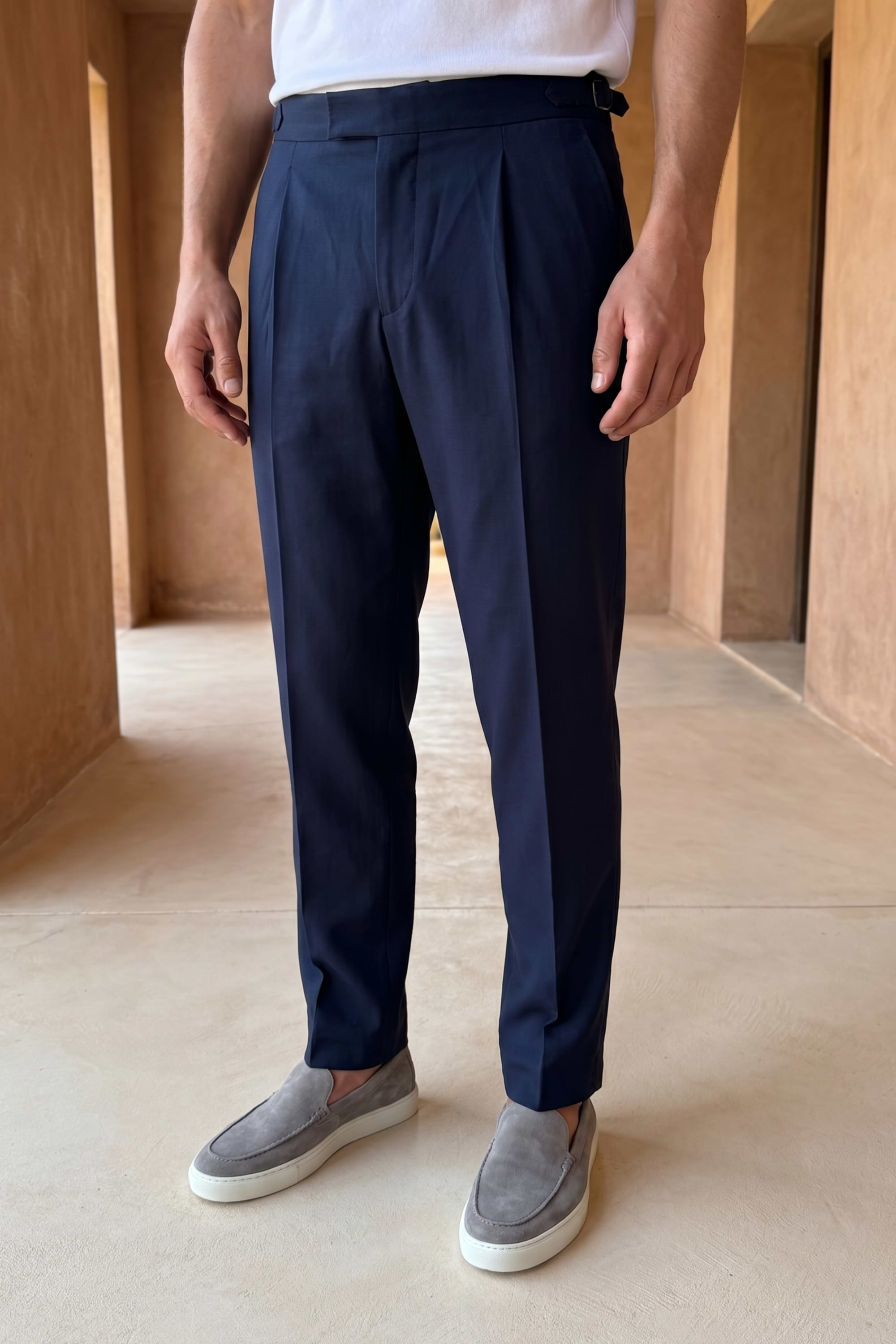 Jasper Tailored Trouser - Navy