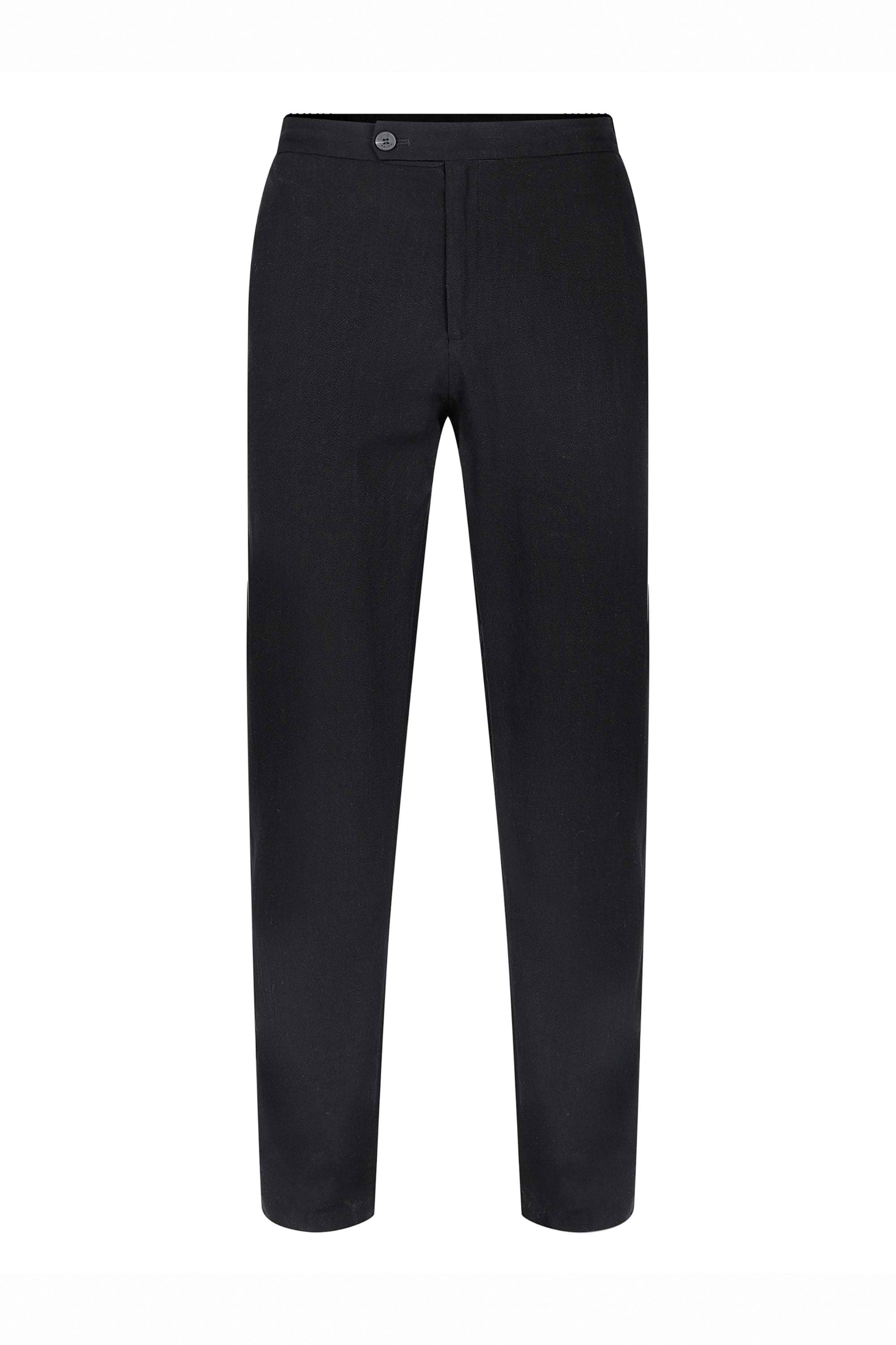 Cami Linen Straight Leg Trouser - Black