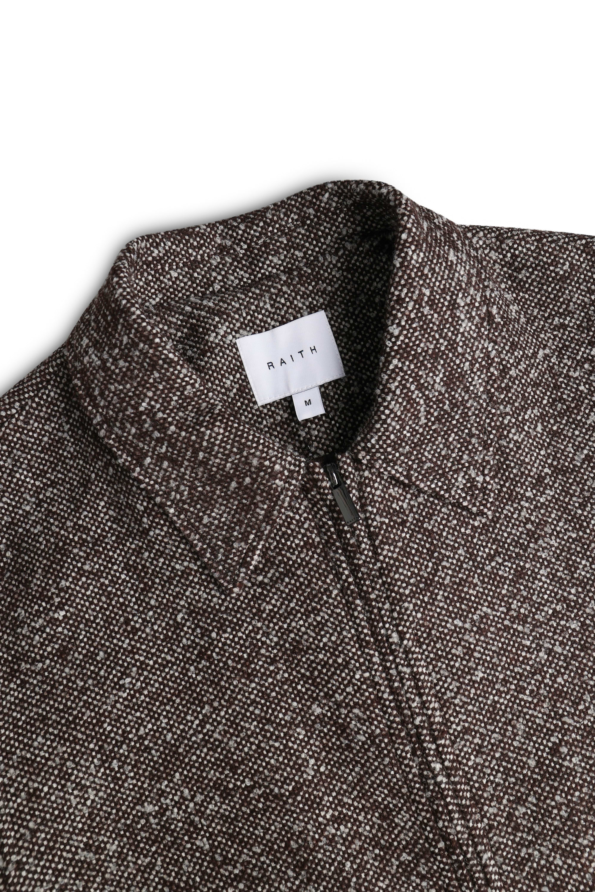 Bjorn Zip Thru Blouson - Brown Multi