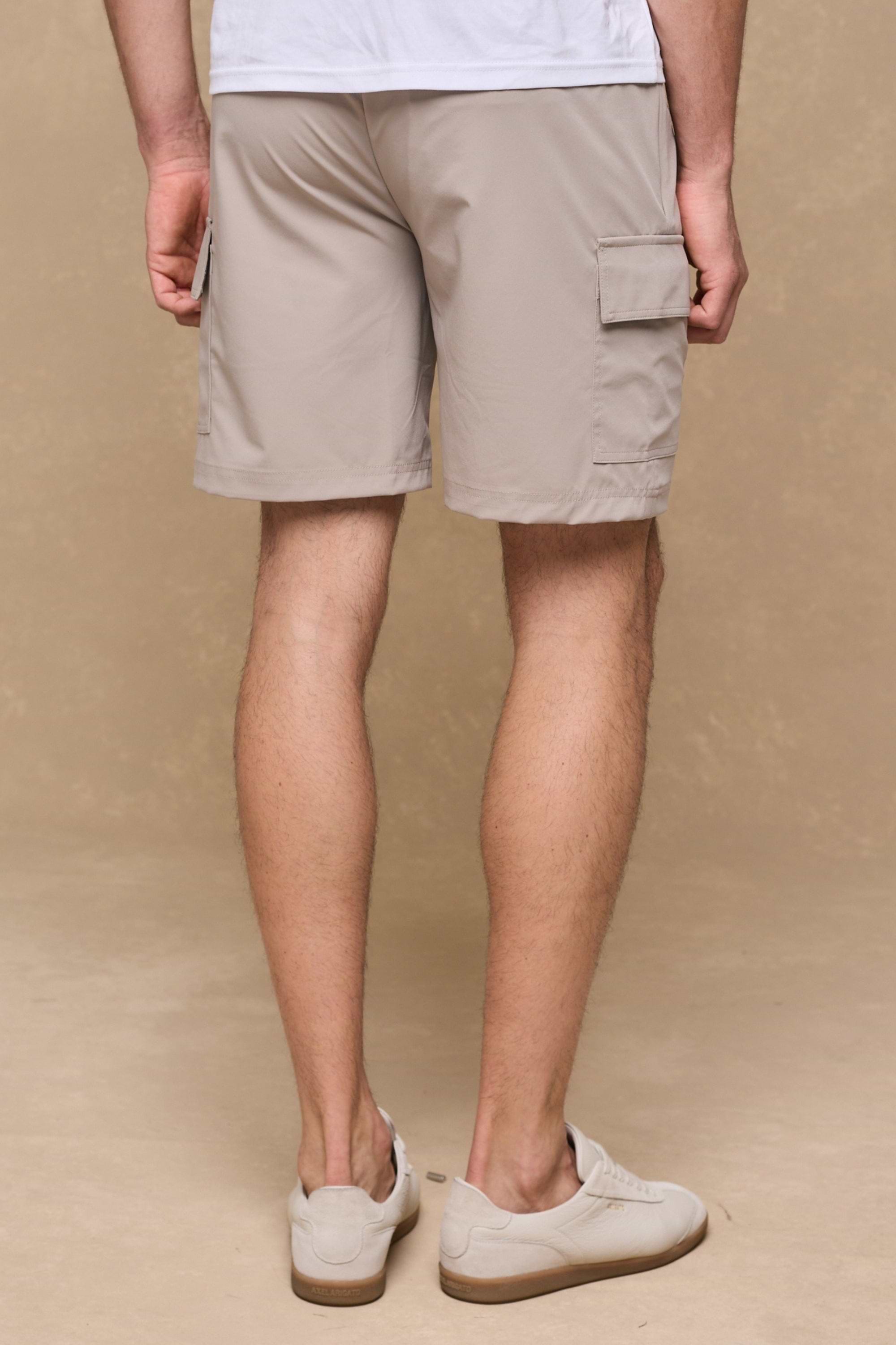 Milo Cargo Tech Shorts - Beige