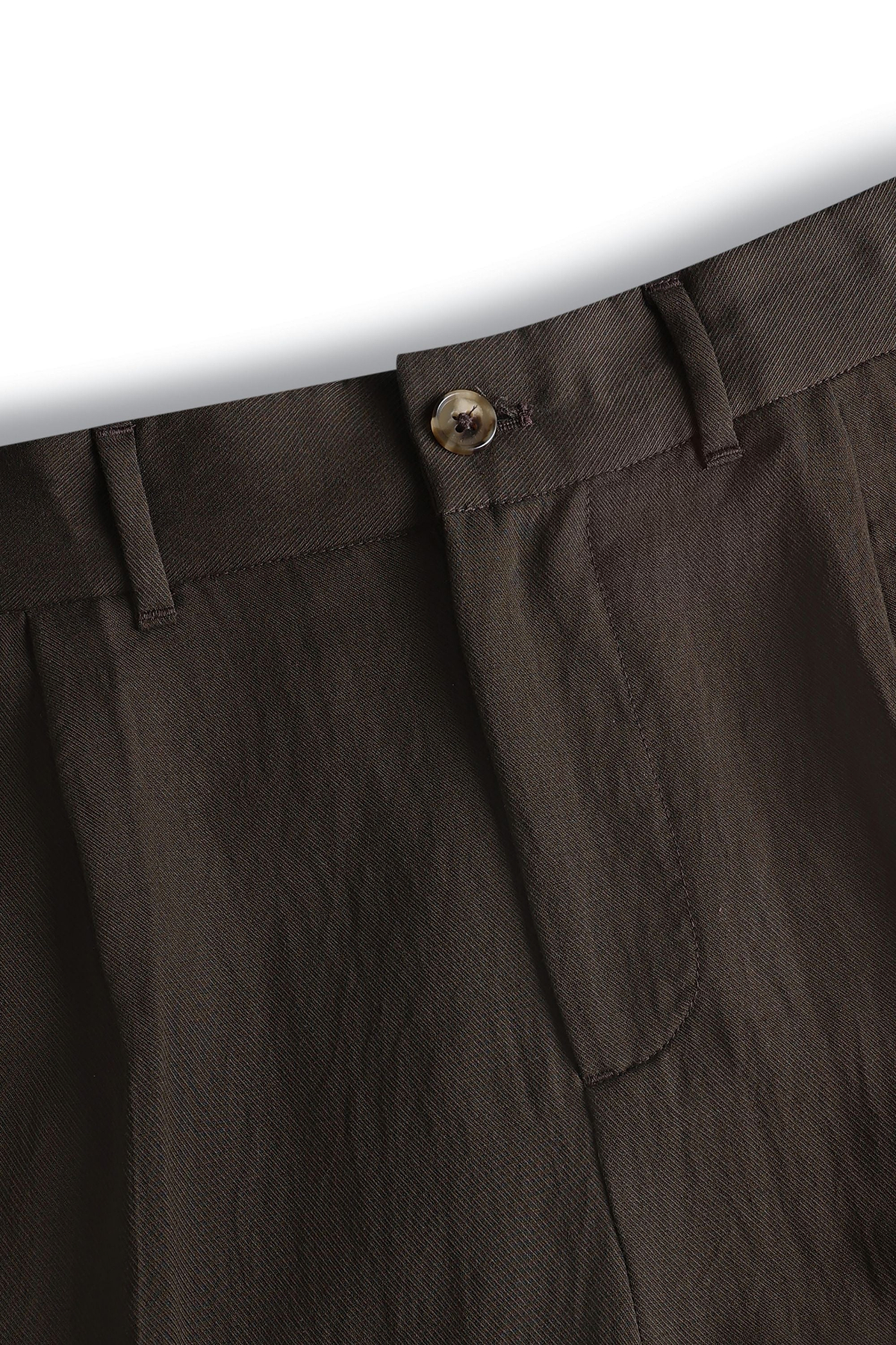 Helio Pleated Relaxed Trouser - Brown