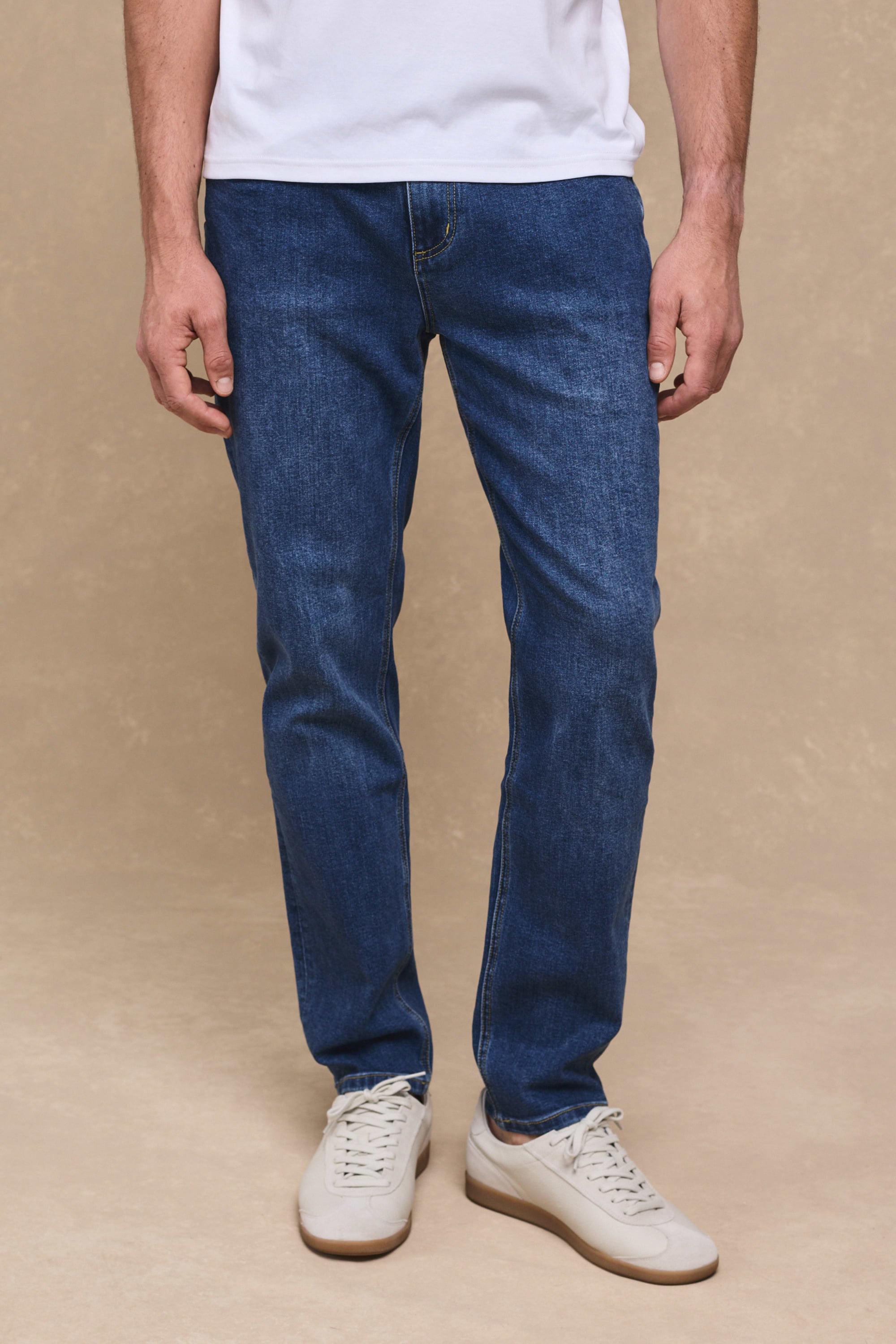 Marco Washed Jean - Mid Wash Indigo